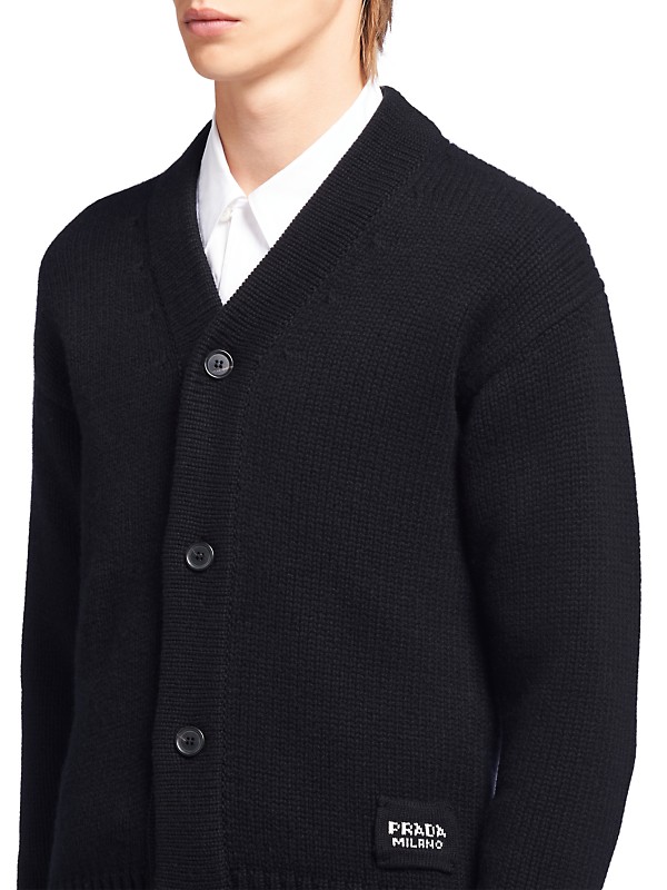 Shop Prada Cashmere Knit Cardigan | Saks Fifth Avenue Shop Prada Cashmere Knit Cardigan | Saks Fifth Avenue
