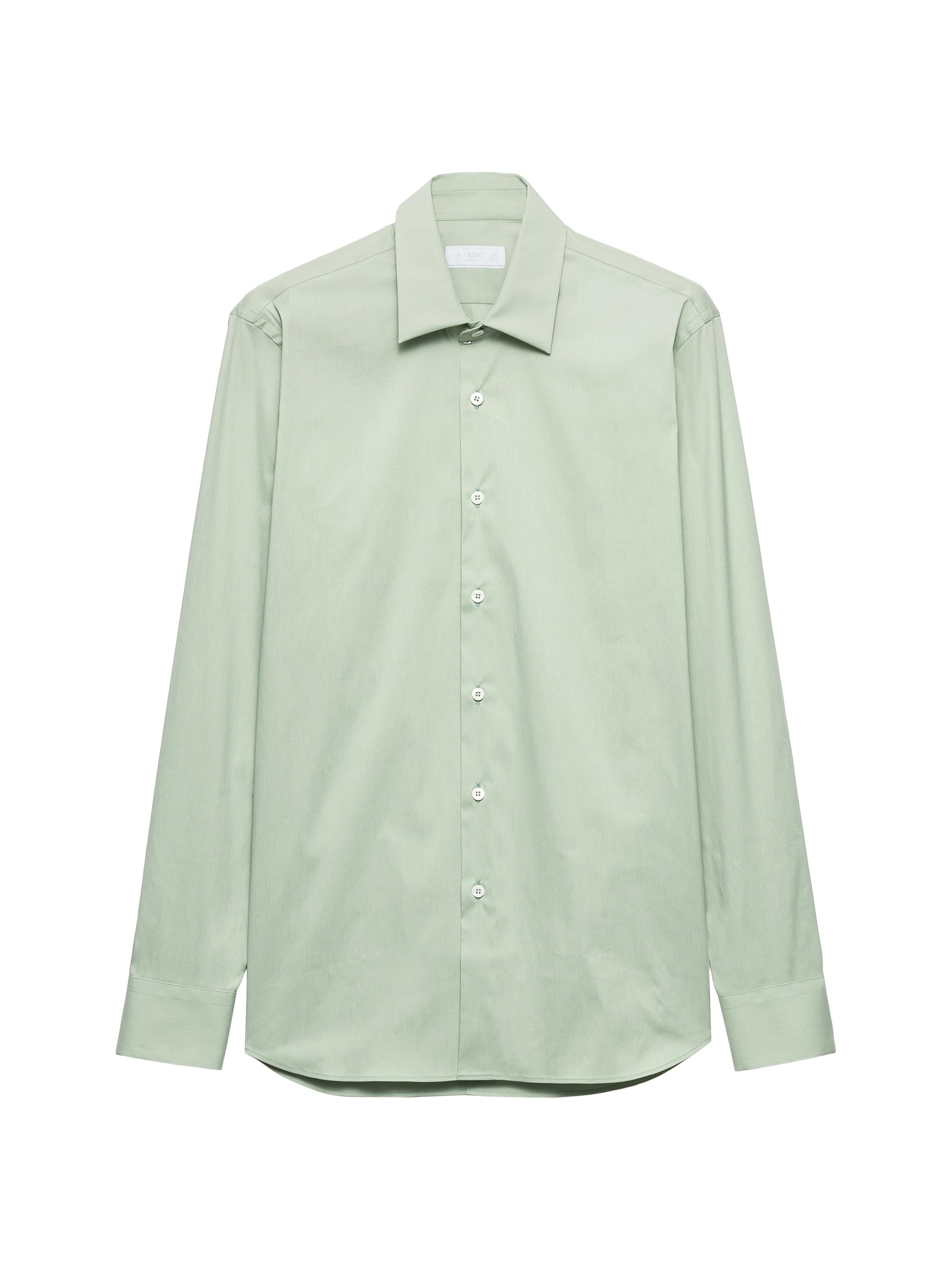 Prada Men's Stretch Cotton Shirt - Green