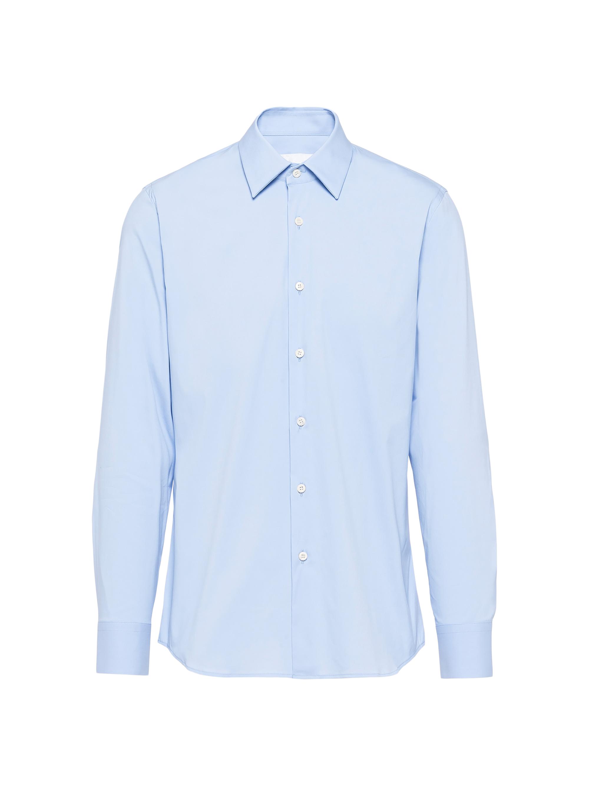 Prada Men's Stretch Cotton Shirt - Light Blue