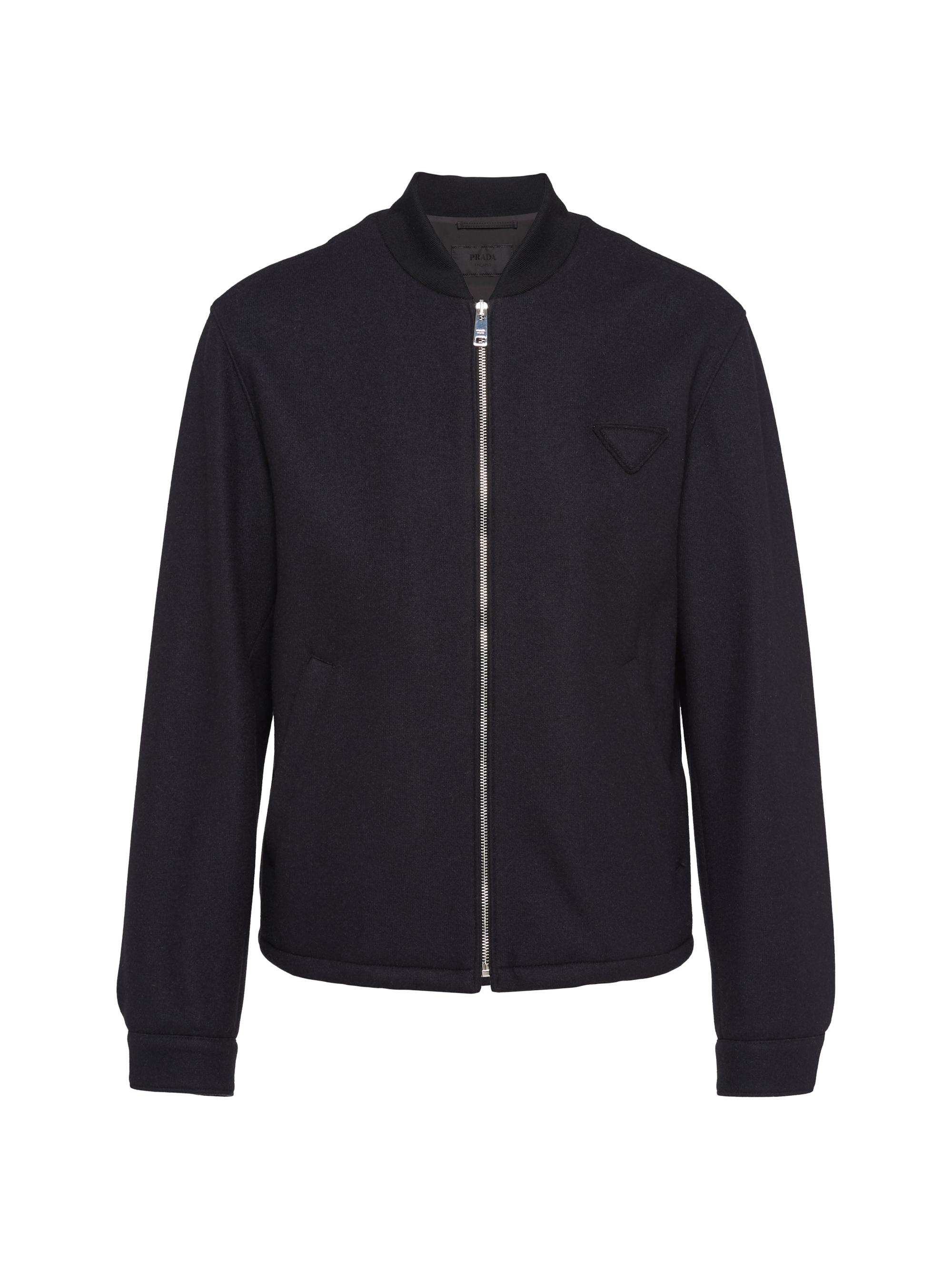 Prada Men's Wool and Cashmere Blouson Jacket - Black