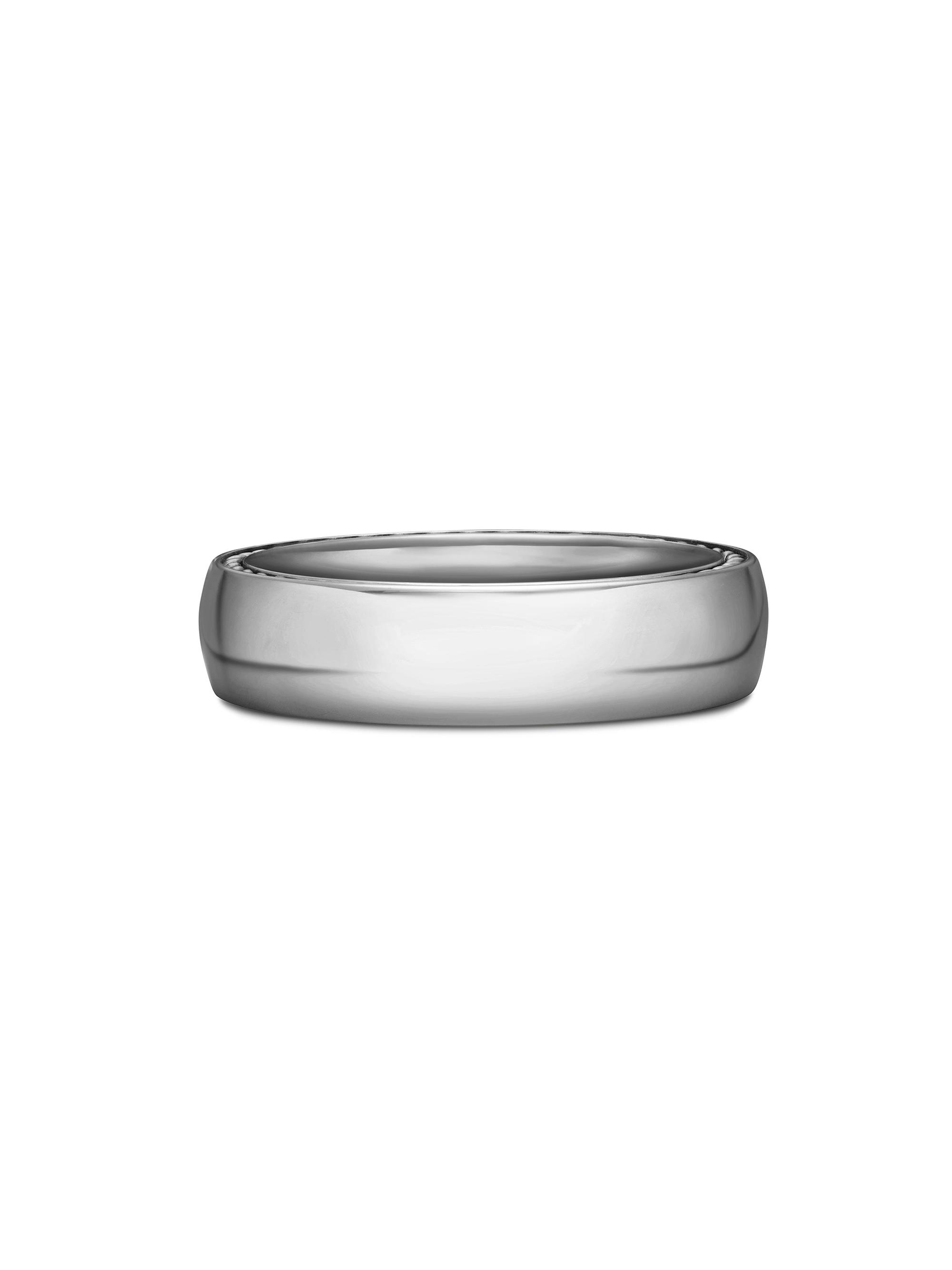 David Yurman Men's Streamline Band Ring in Platinum, 6MM - Silver