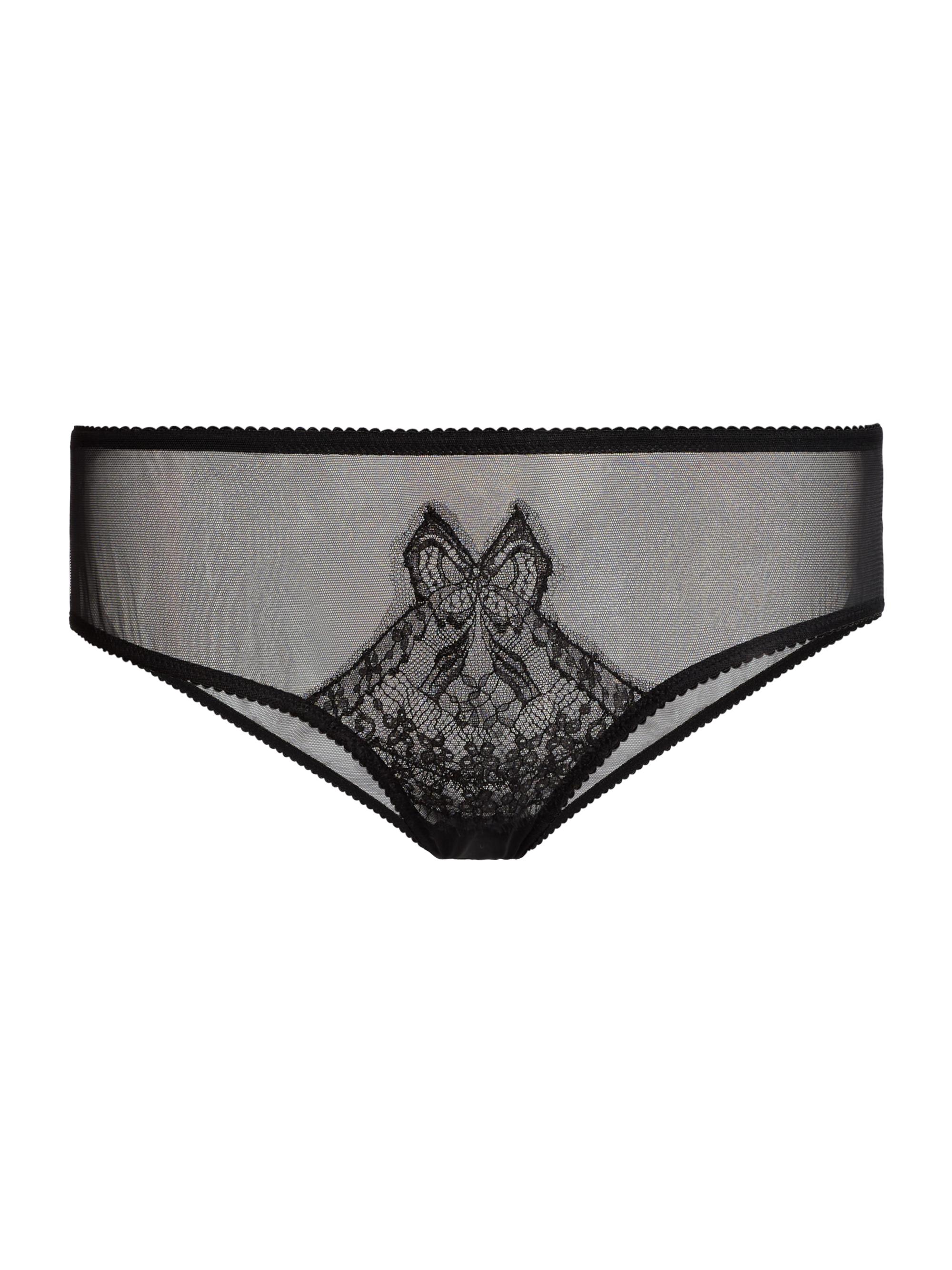 Dolce & Gabbana Women's Bow Mesh Briefs - Black