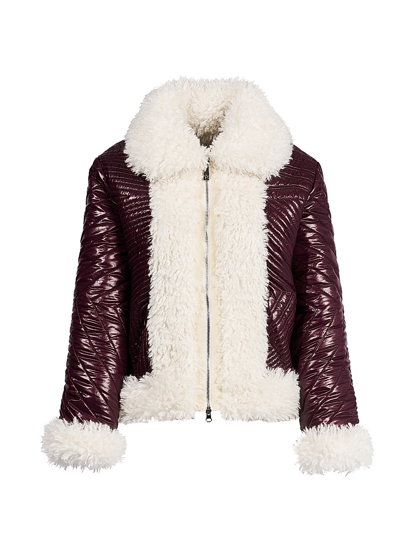 Shop Perfect Moment Luna Faux-Shearling Reversible Zip-Front Shop Perfect Moment Luna Faux-Shearling Reversible Zip-Front