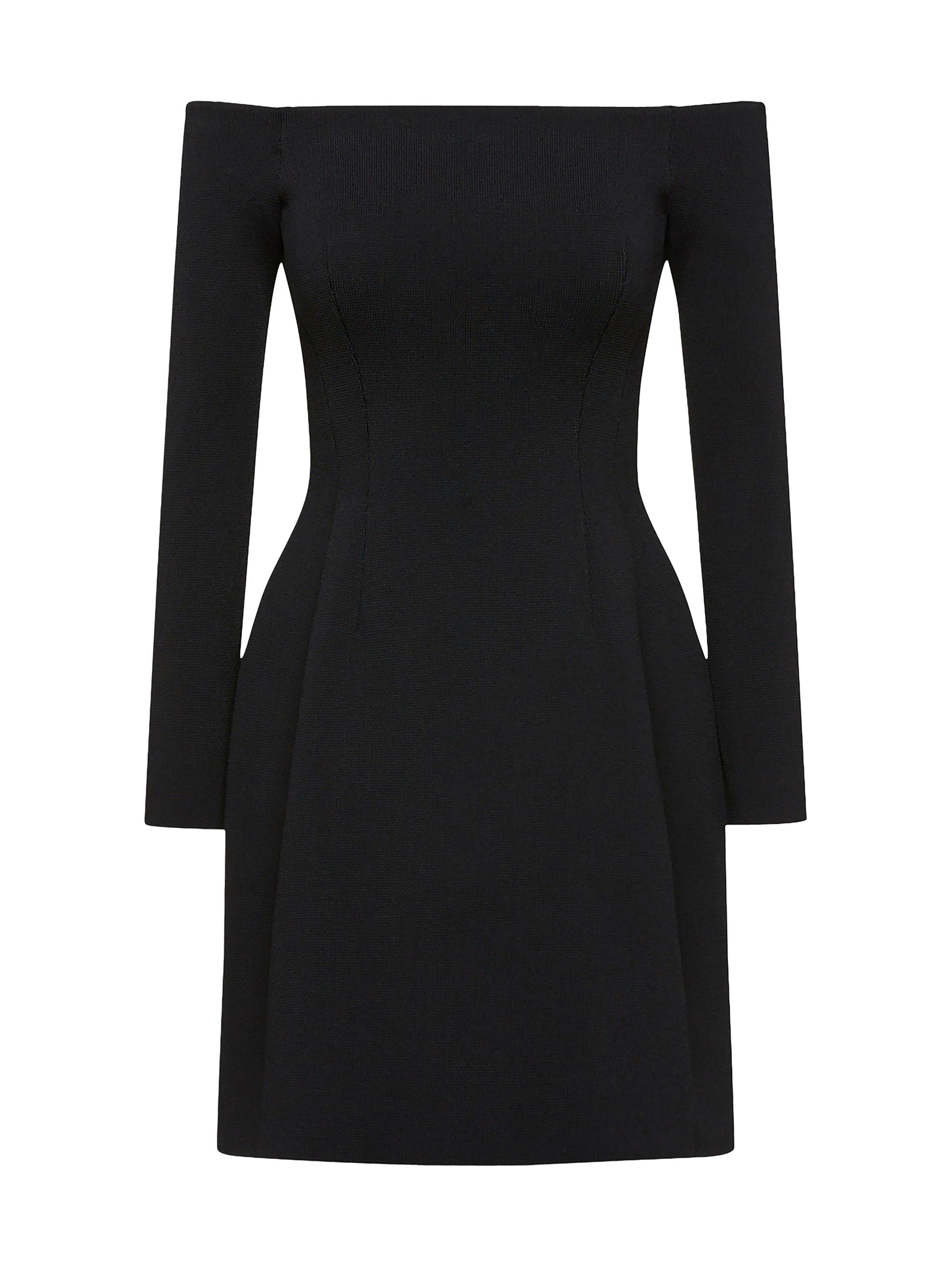 Scanlan Theodore Women's Crepe Off-The-Shoulder Minidress - Black