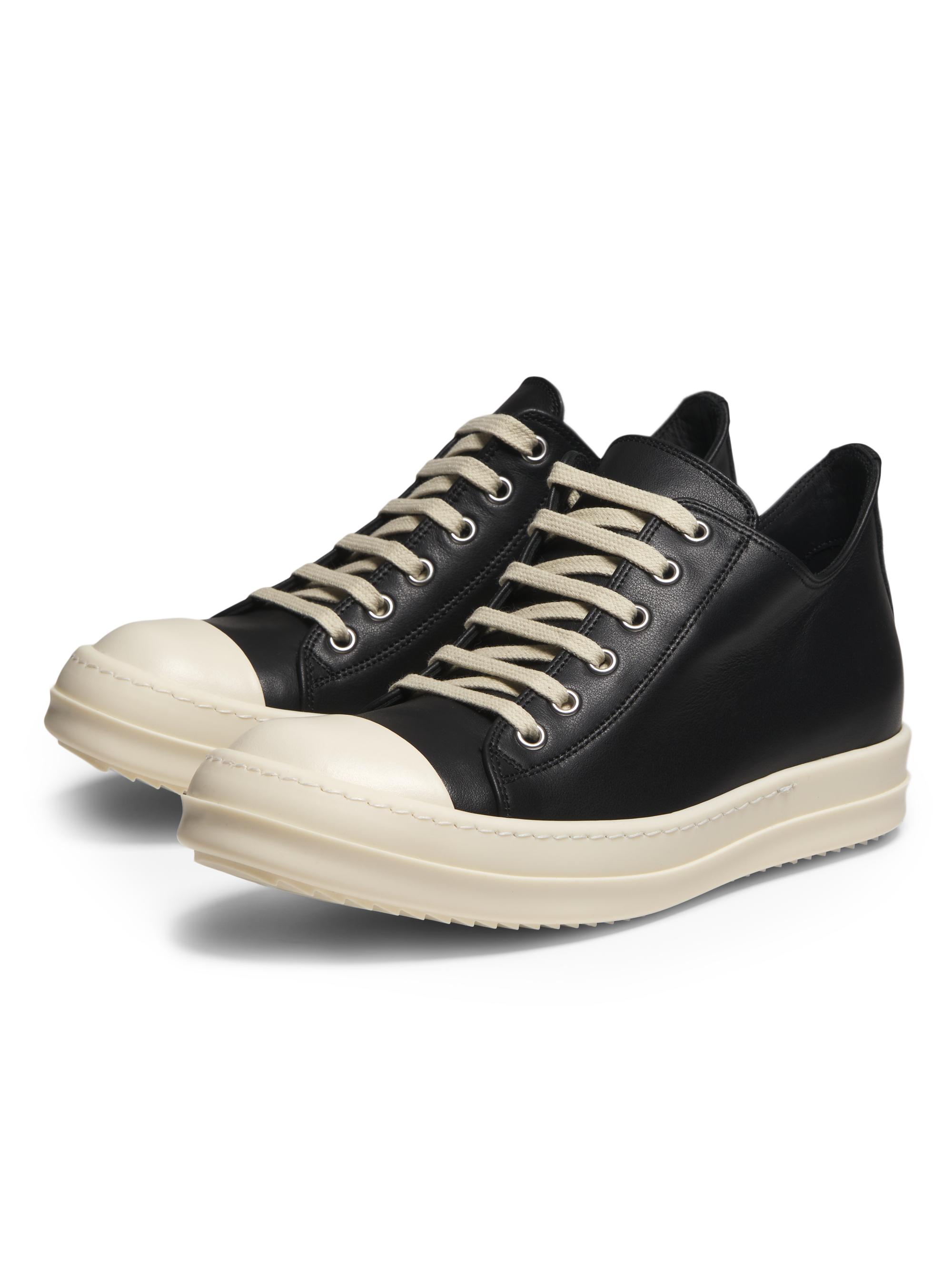 Rick Owens Leather Low-Top Sneakers | Saks Fifth Avenue