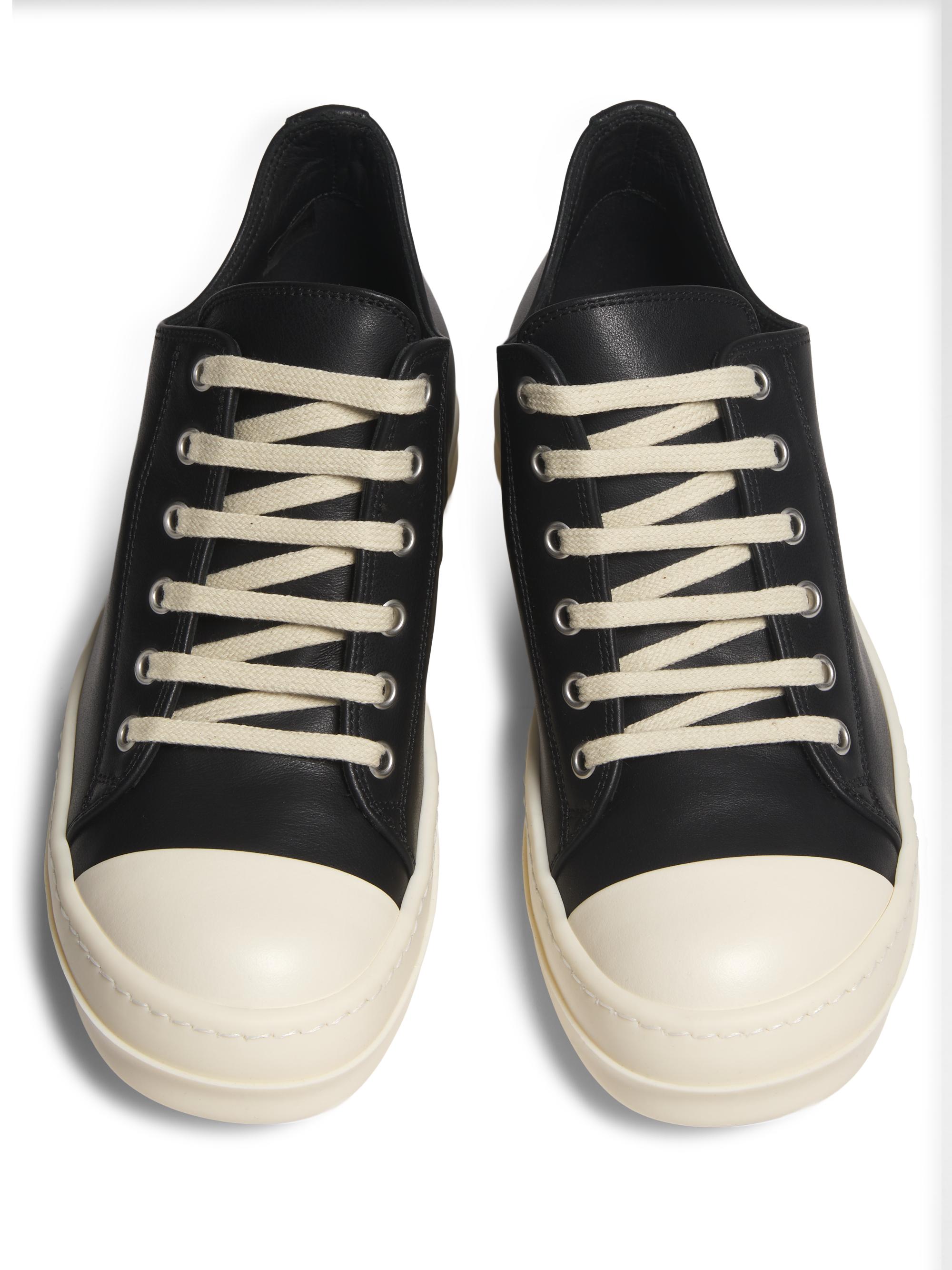 Rick Owens Leather Low-Top Sneakers | Saks Fifth Avenue