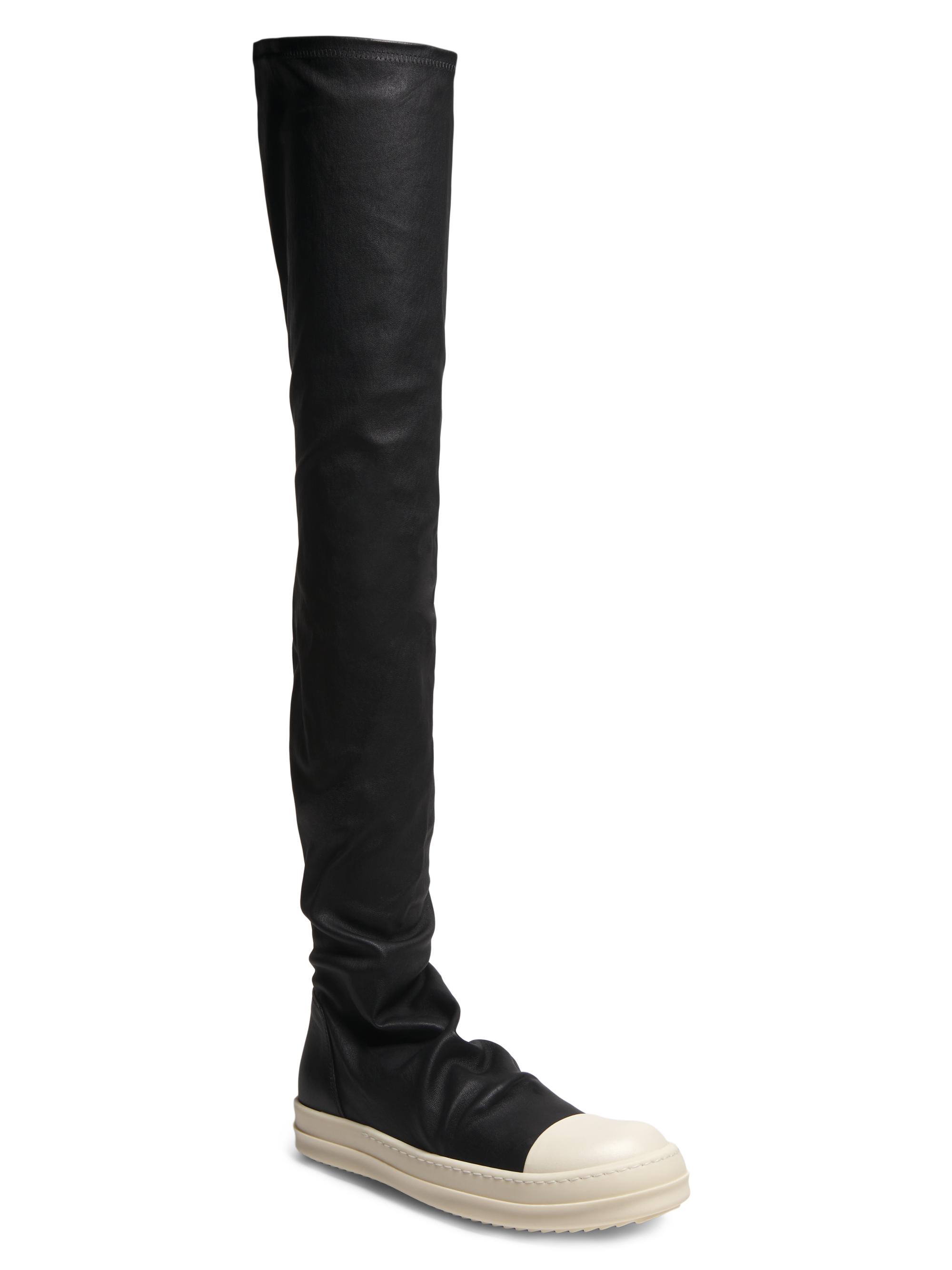 Rick Owens Leather Over-The-Knee Stocking Boots | Saks Fifth Avenue