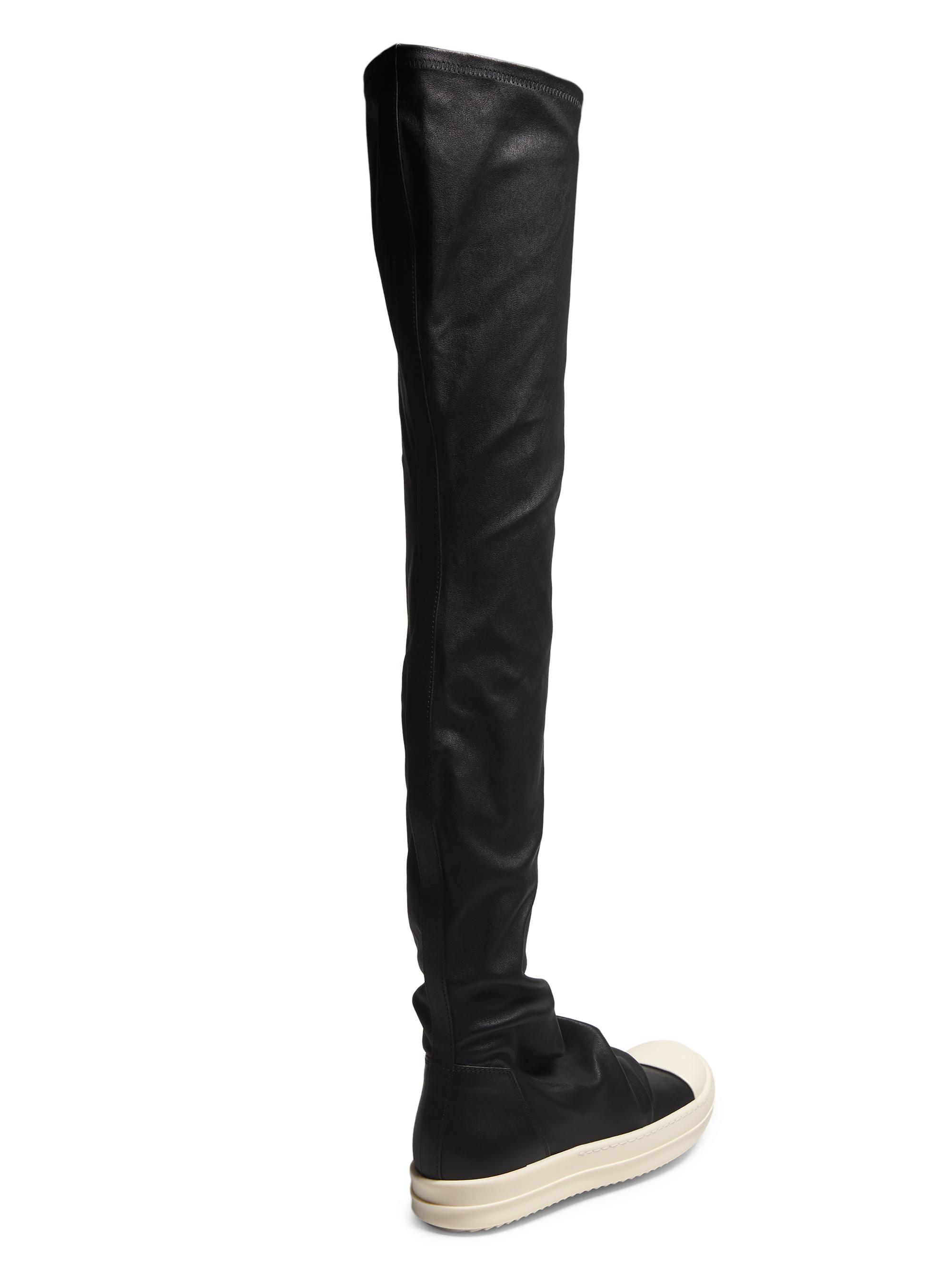 Rick Owens Leather Over-The-Knee Stocking Boots | Saks Fifth Avenue