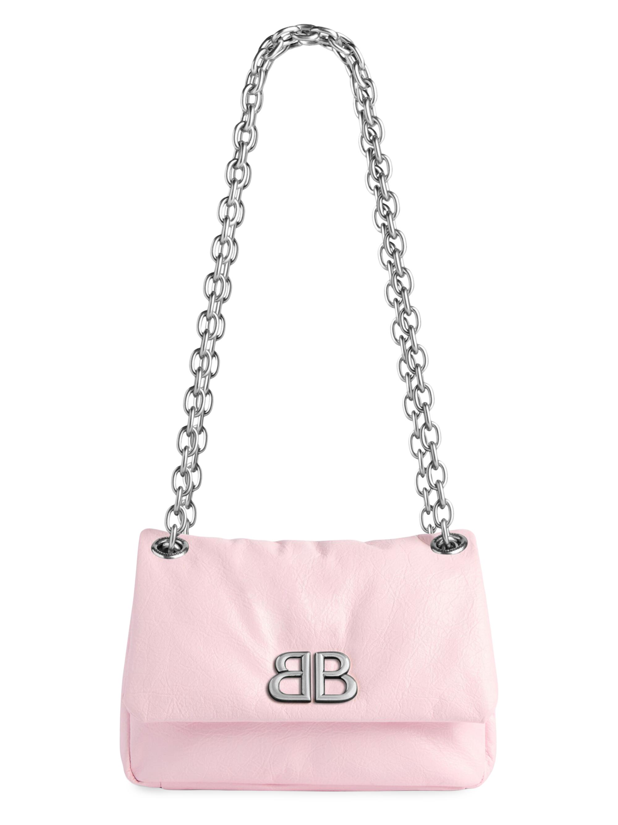 Balenciaga Women's Monaco Mini Shoulder Bag - Petal Pink