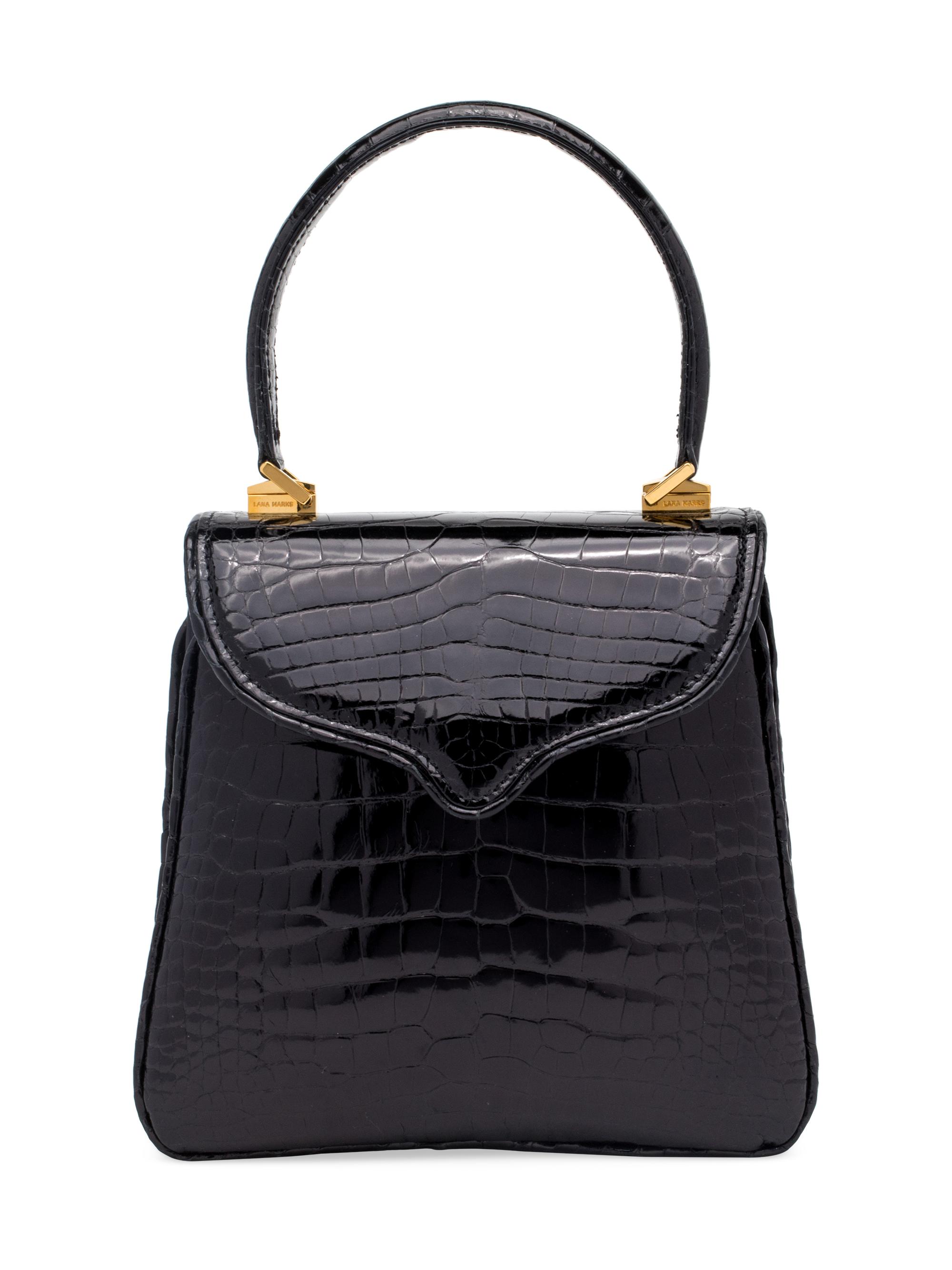 Lana Marks Women's Princess Diana Top Handle Bag - Black