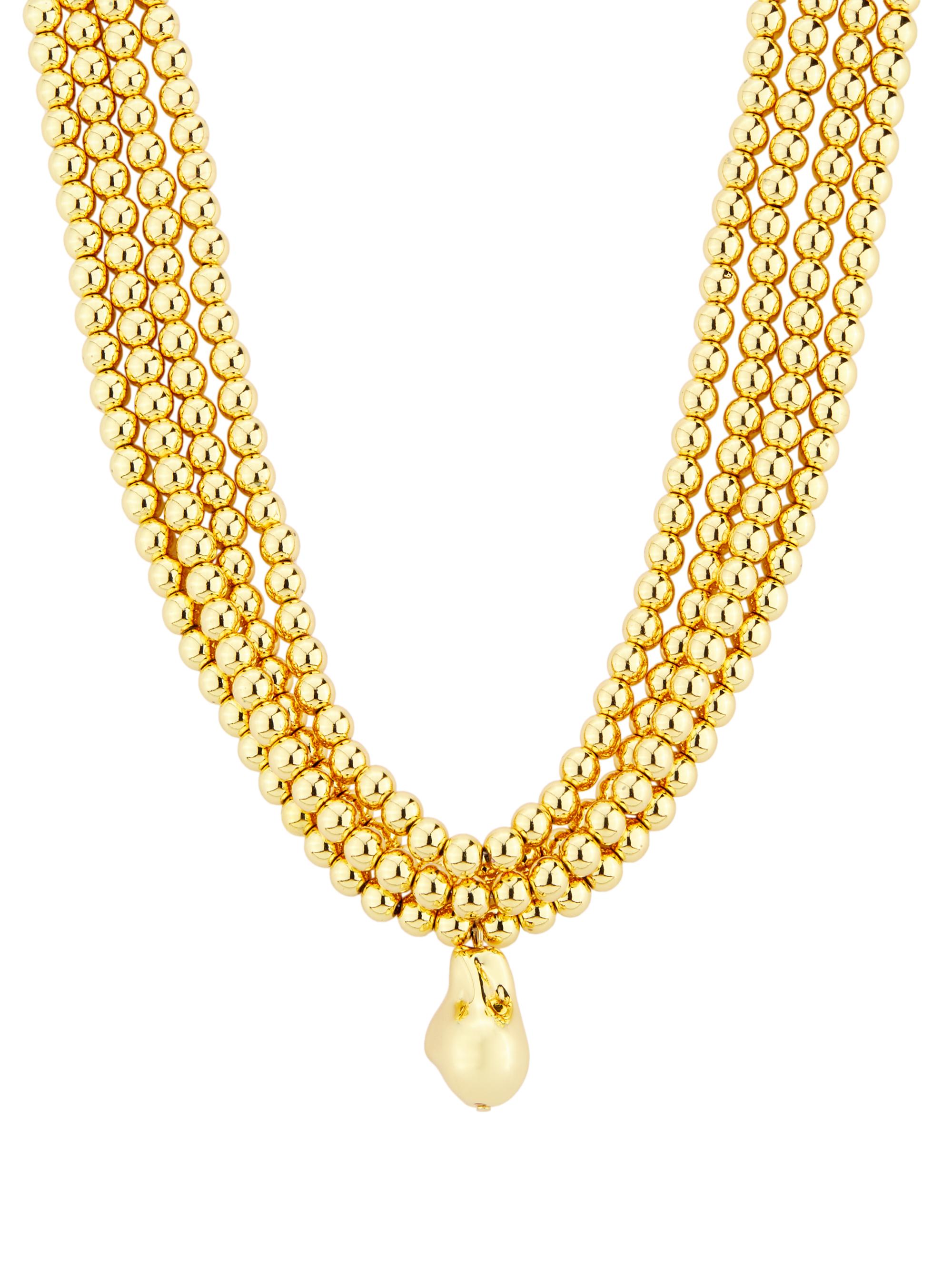 Kenneth Jay Lane Women's Goldtone Beaded Necklace - Gold