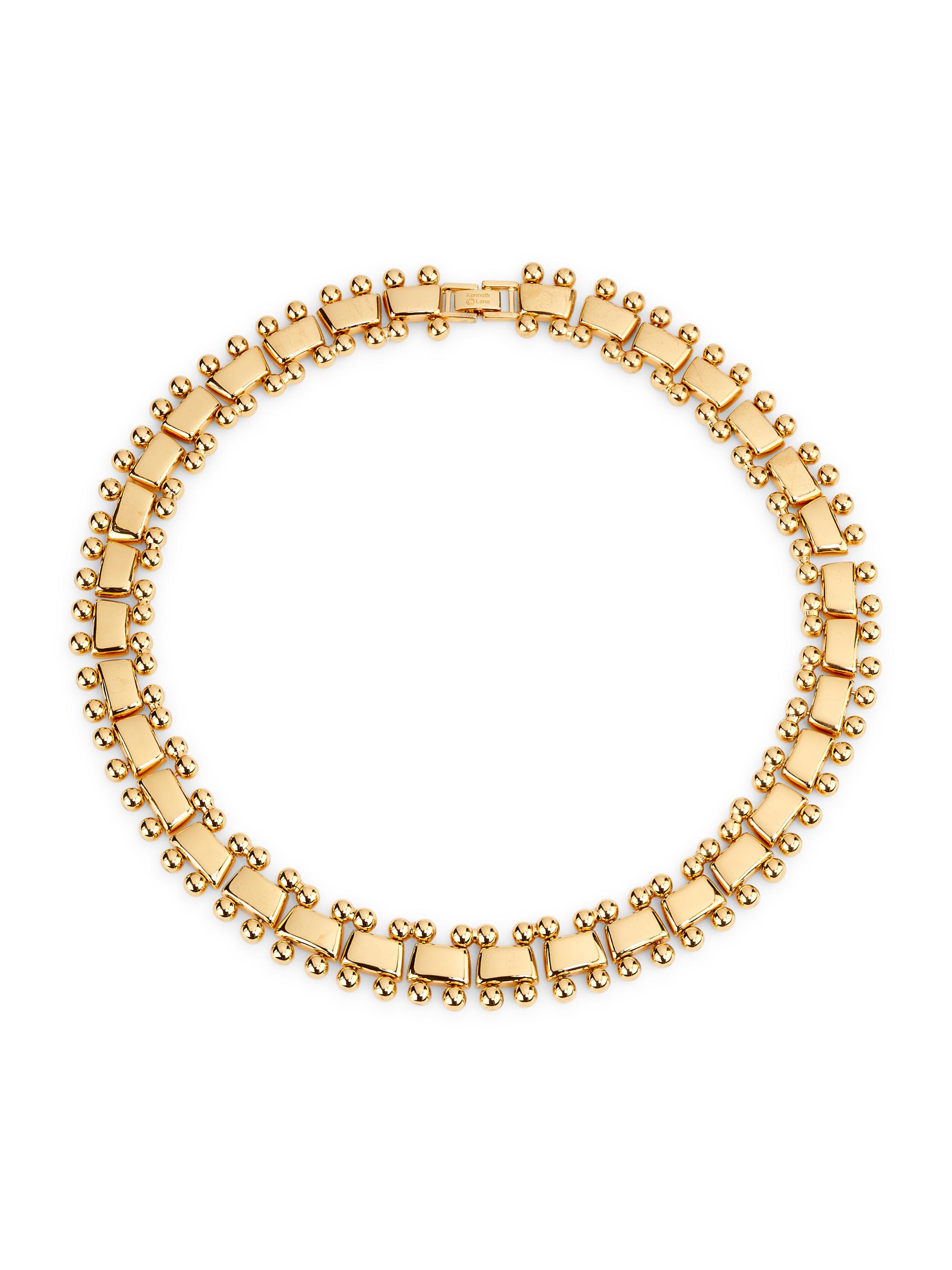Kenneth Jay Lane Women's 14K-Gold-Plated Collar Necklace - Polished Gold
