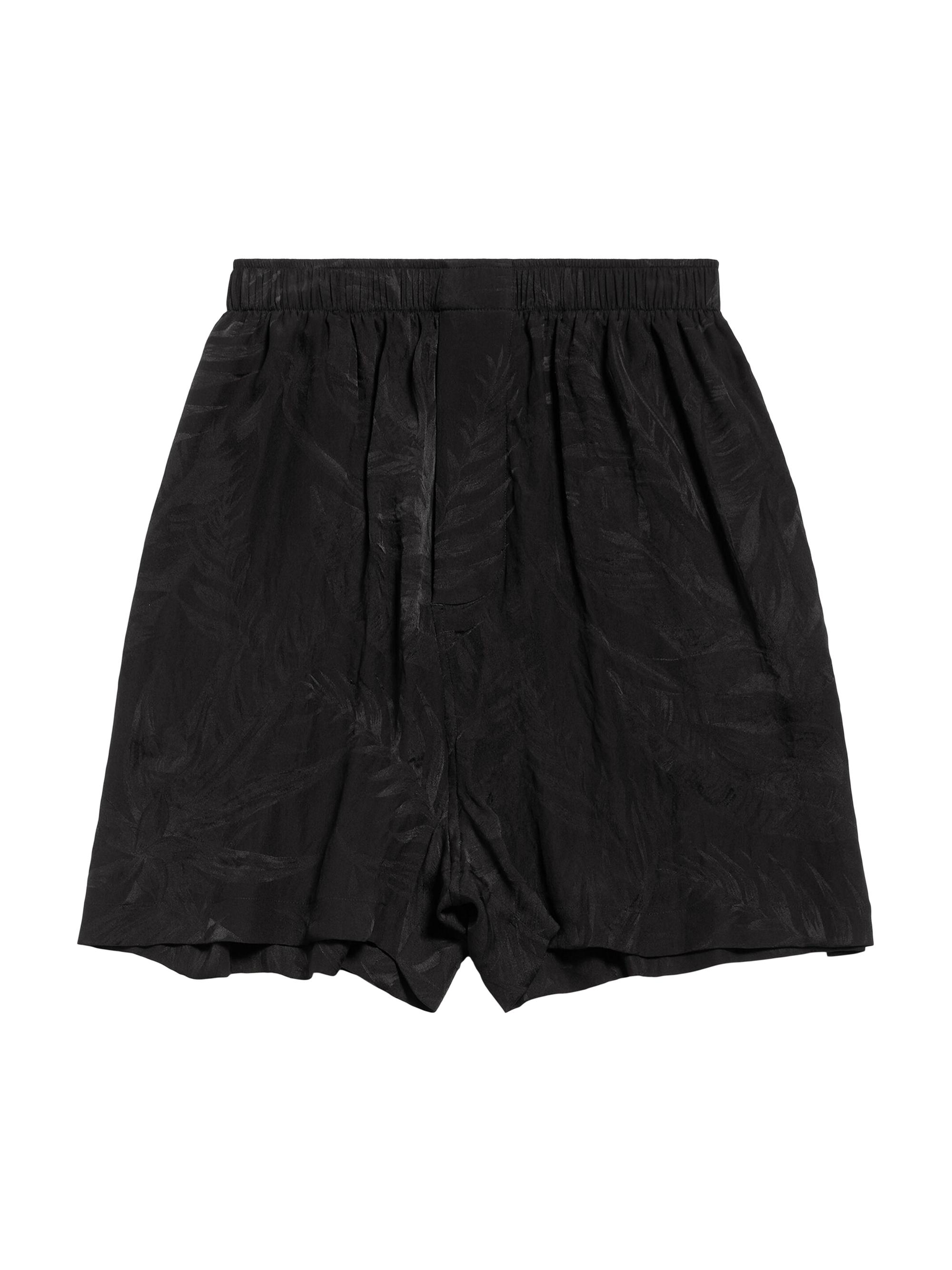 Balenciaga Women's Tropical Flowers Pyjama Shorts - Black