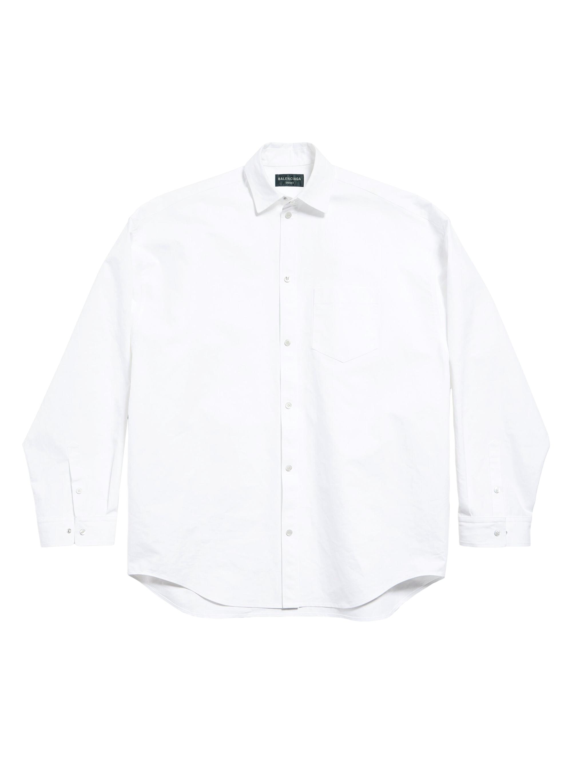 Balenciaga Outerwear Shirt Large Fit - White