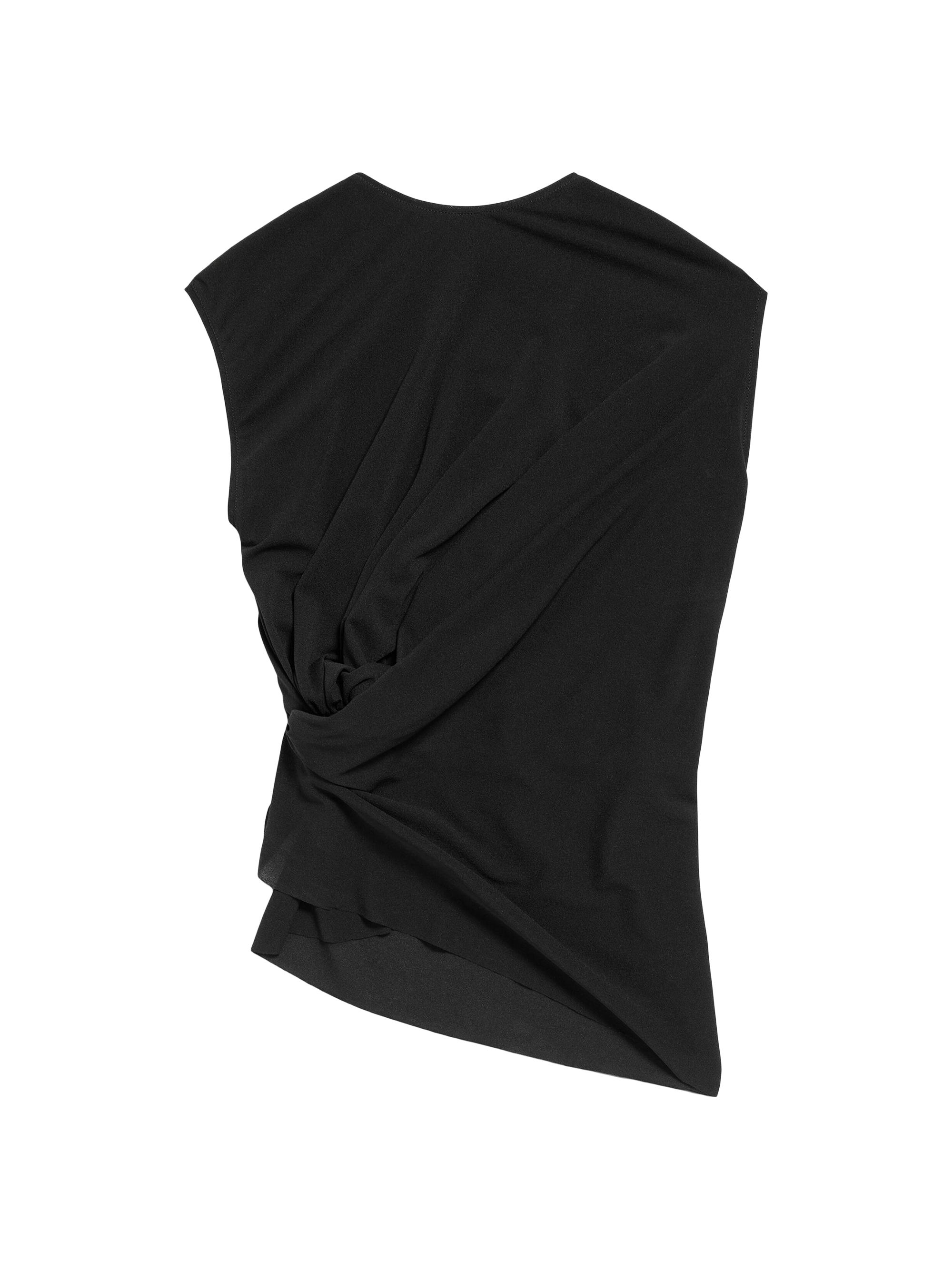 Balenciaga Women's Twisted Top - Black