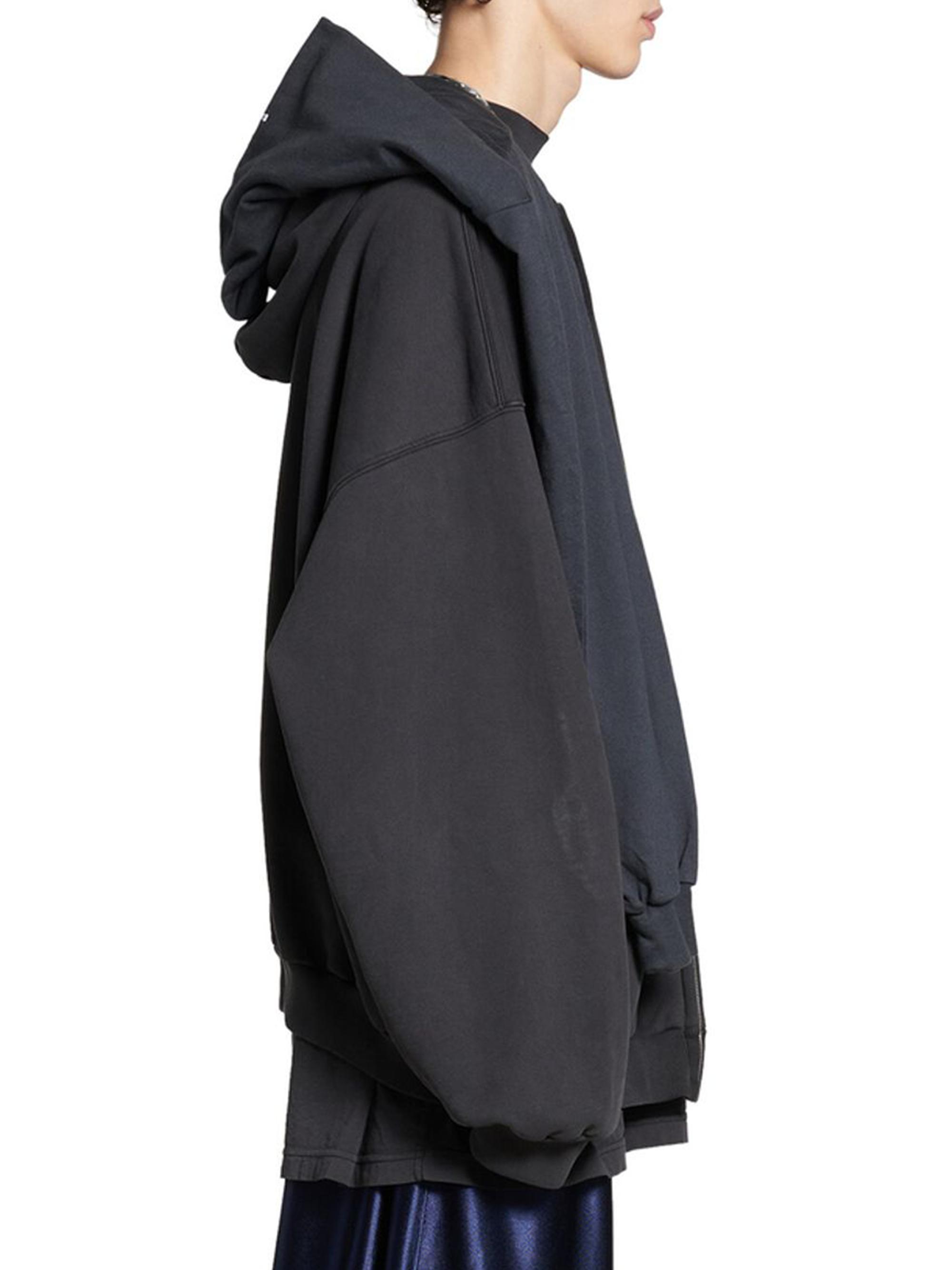 Balenciaga Unity Sports Icon Incognito Oversized Zip-Up Hoodie
