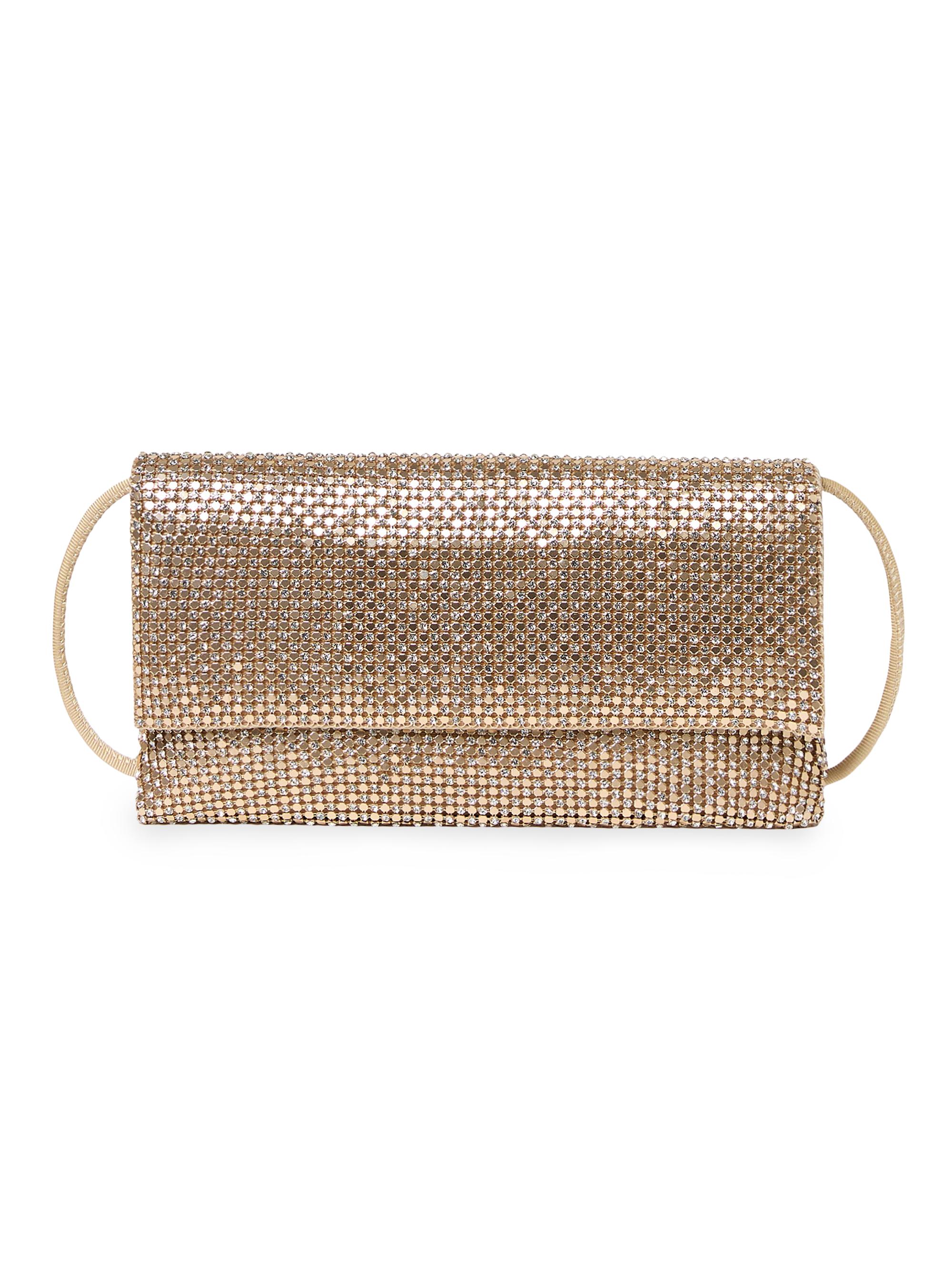 Loeffler Randall Women's Charlee Rhinestone-Embellished Clutch - Gold