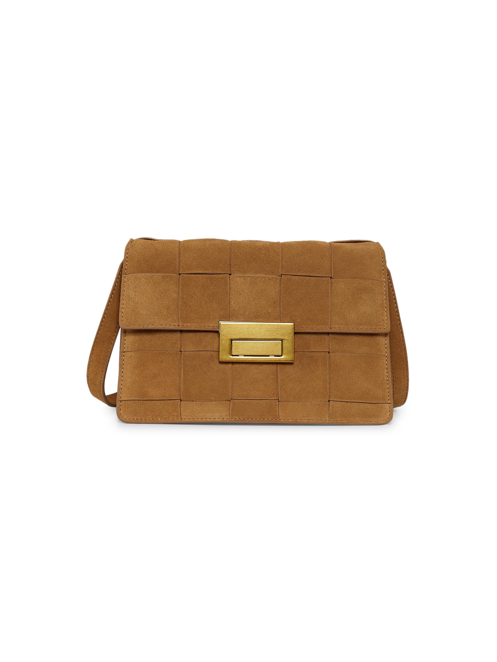 Loeffler Randall Women's Delphine Leather Clutch - Toffee