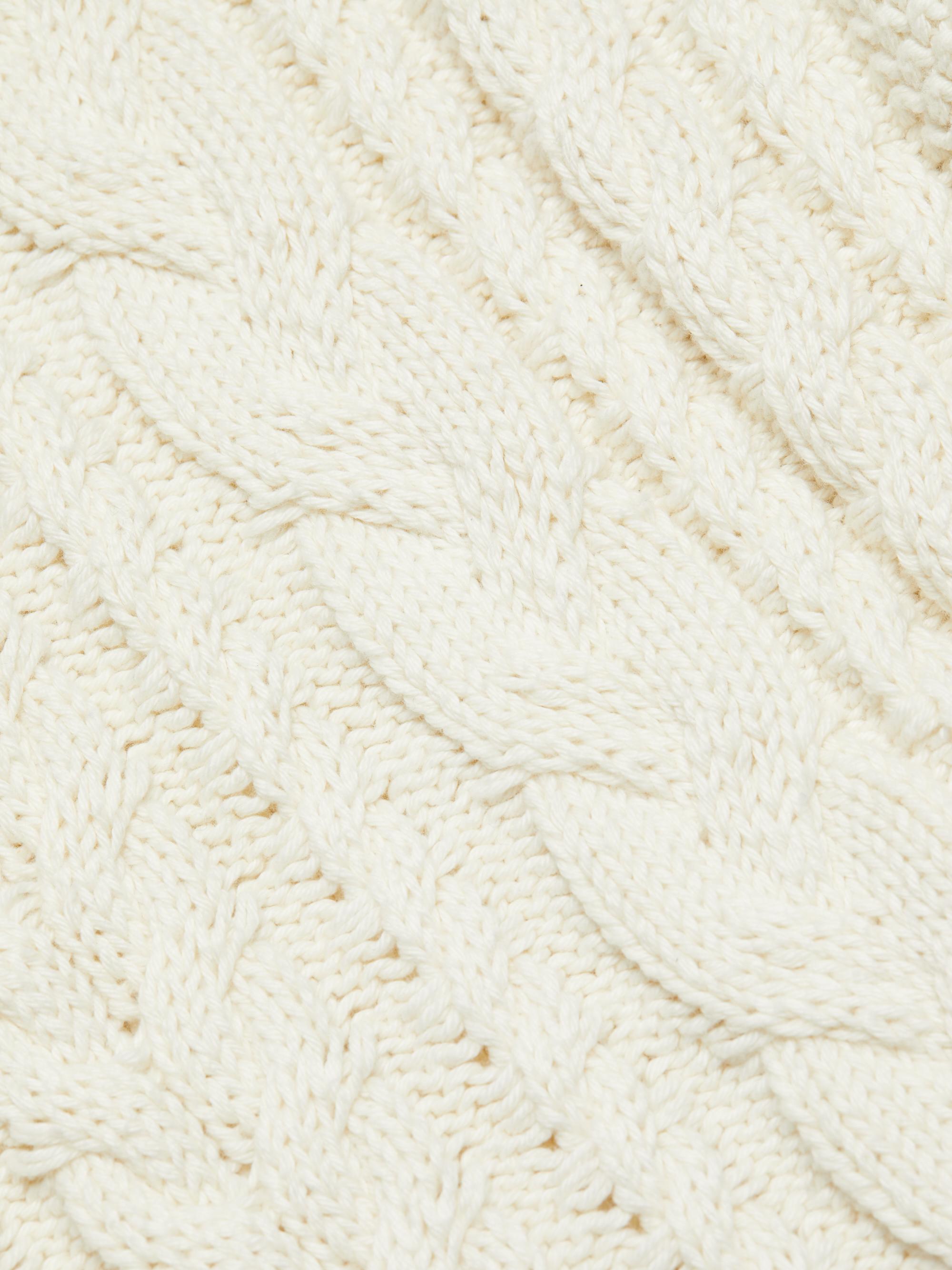 Jenni Kayne Cotton Cable-Knit Zip Sweater | Saks Fifth Avenue