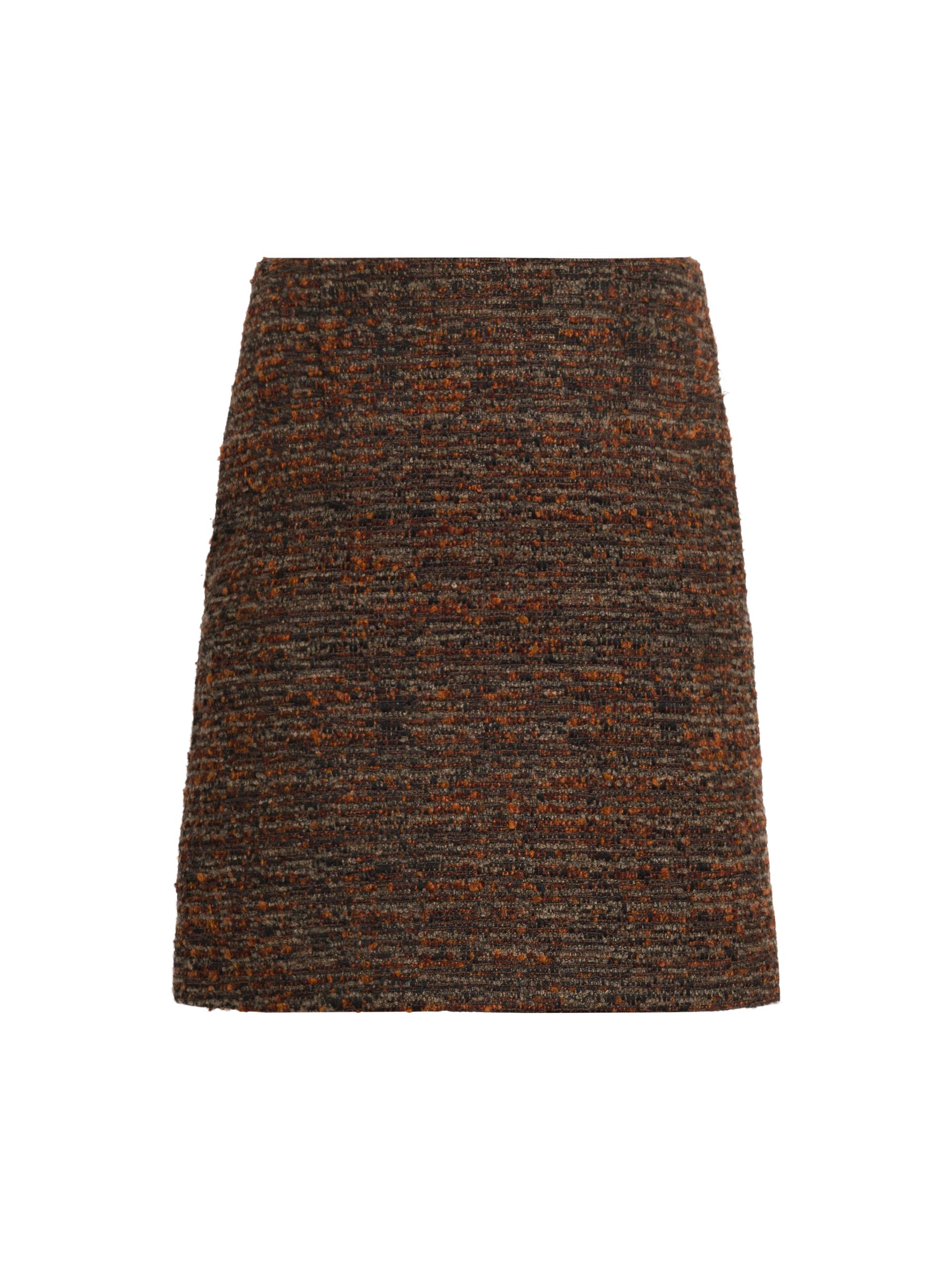 Bouclé Slim Miniskirt