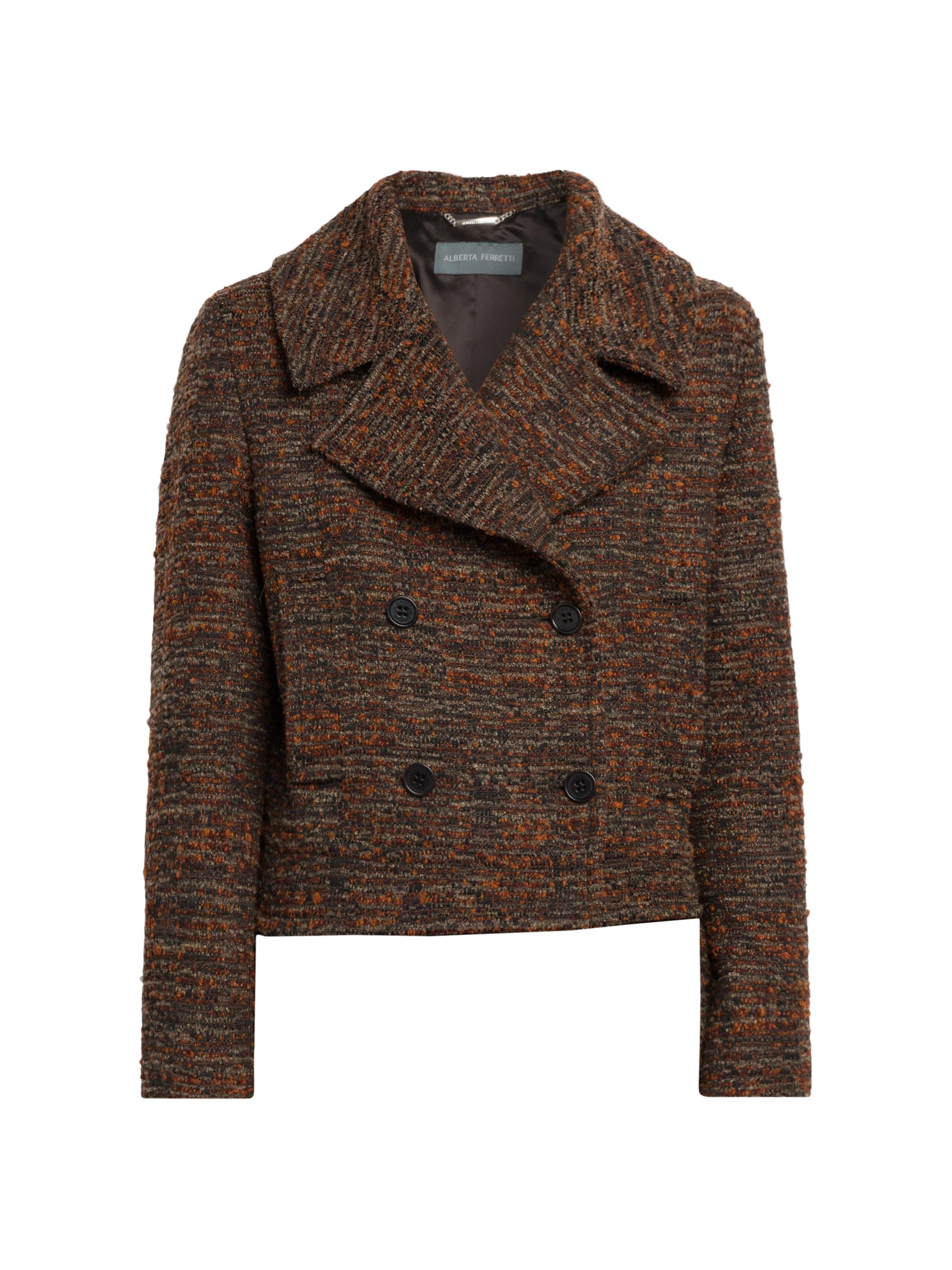 Nili Lotan Melanie Houndstooth Wool Crop Jacket | Saks Fifth