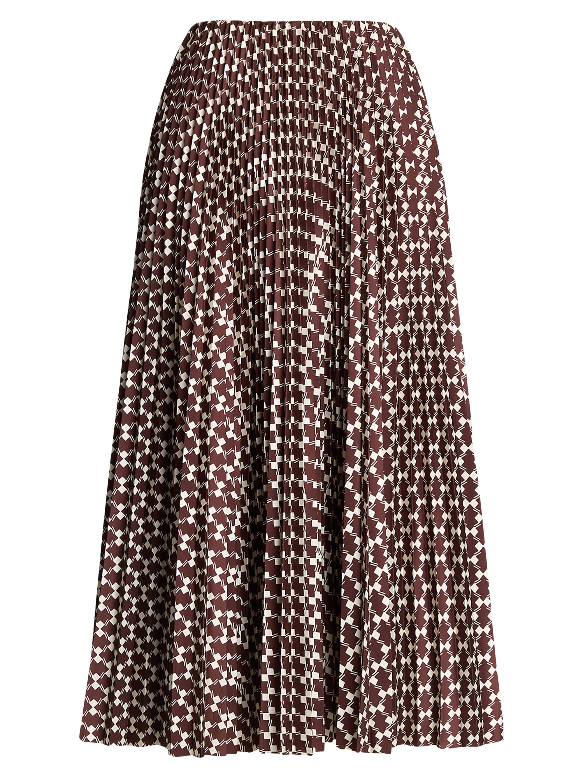 Ralph Lauren Collection Trivelas Taffeta Pleated Skirt | Saks