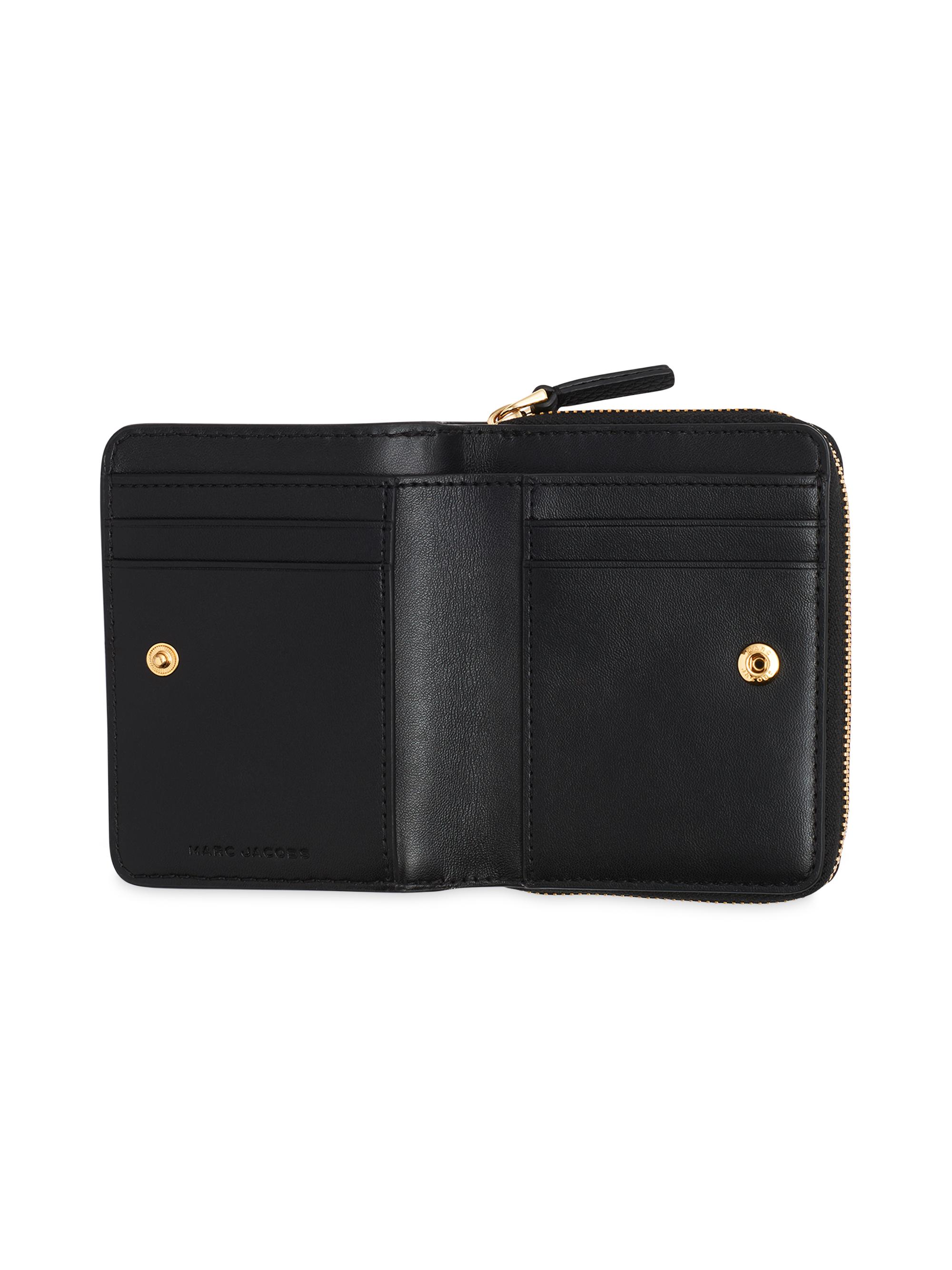 Marc Jacobs The Leather Mini Compact Wallet | Saks Fifth Avenue