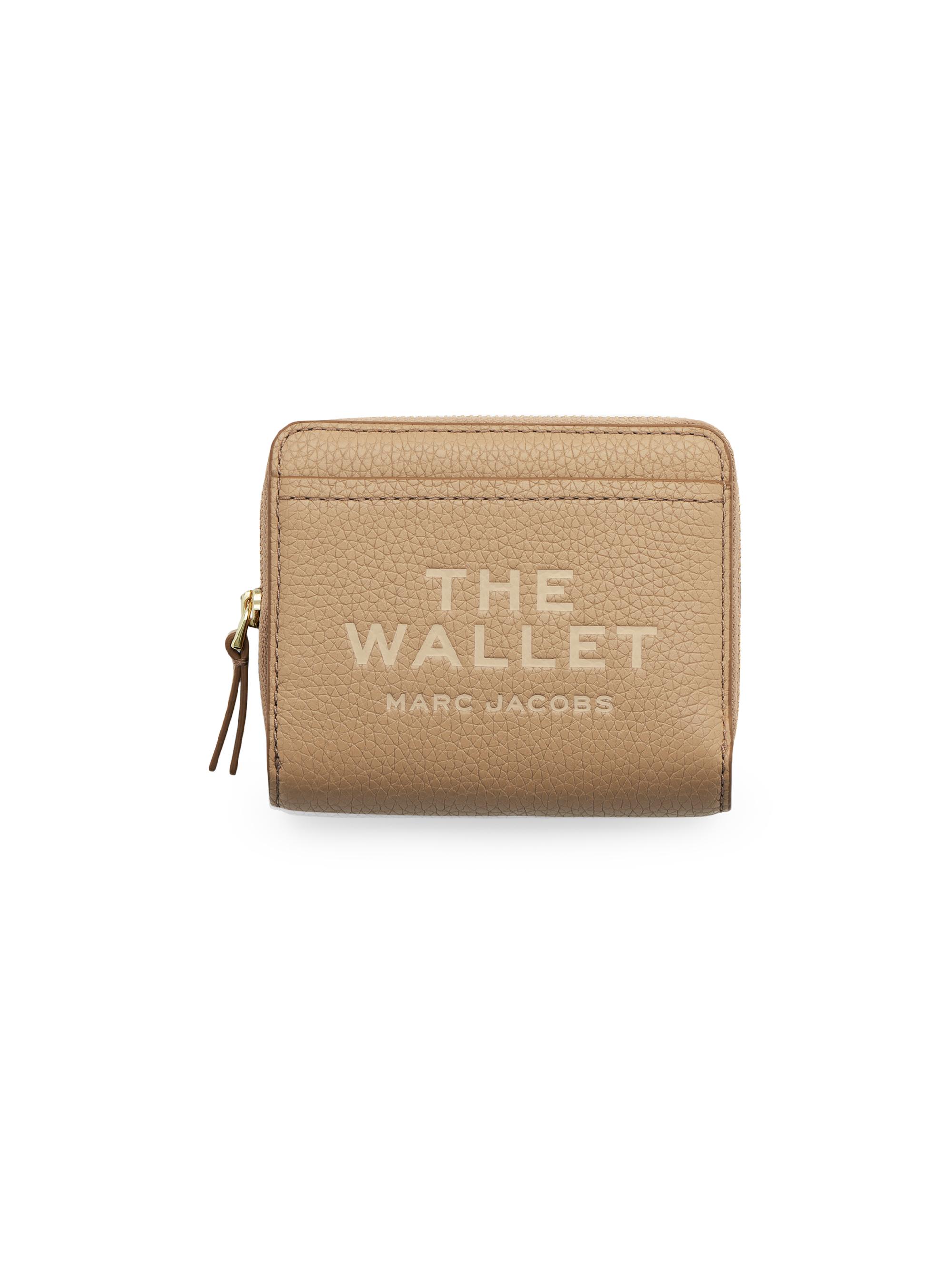Marc Jacobs Women's The Leather Mini Compact Wallet - Camel