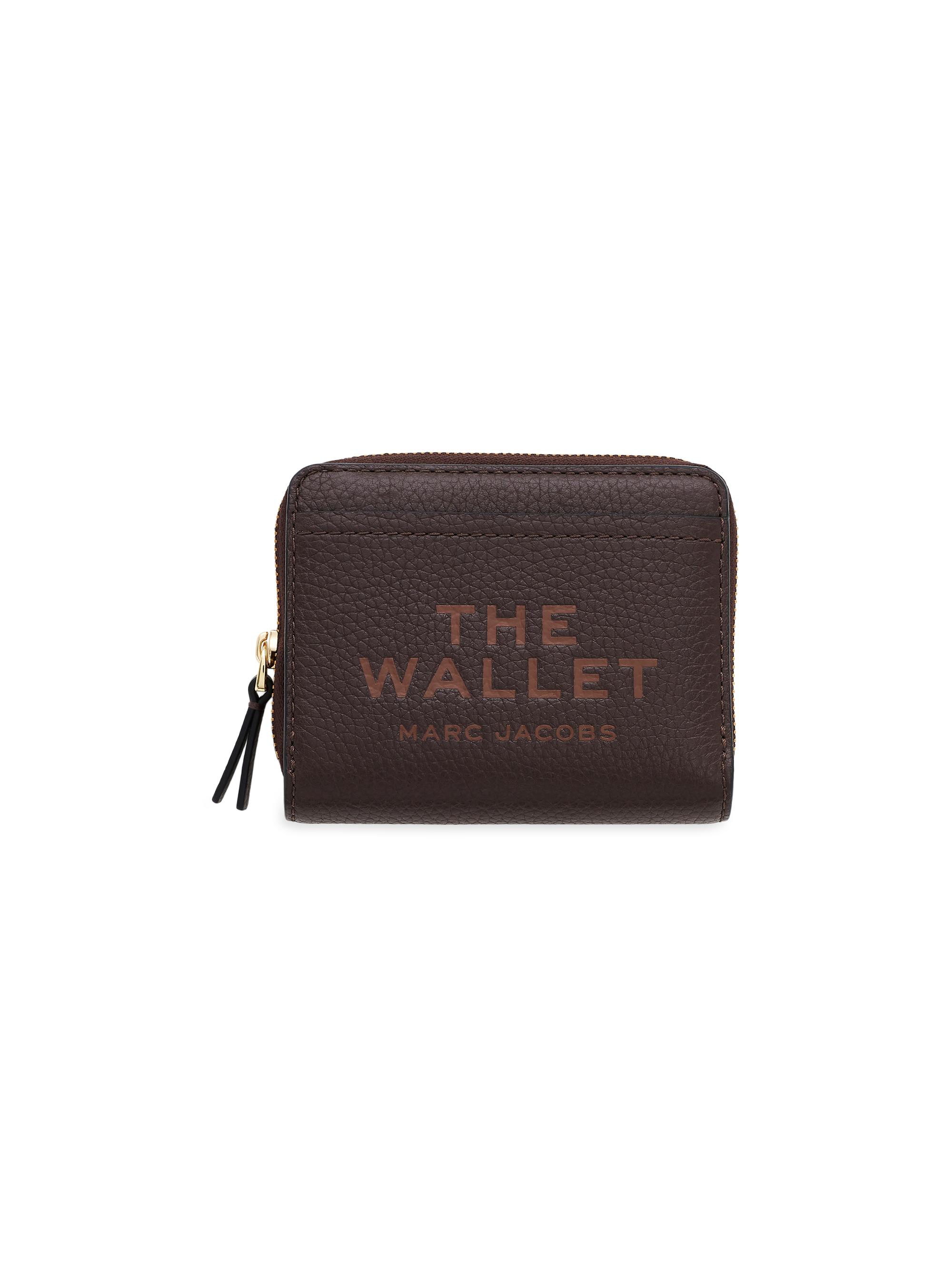 Marc Jacobs Women's The Leather Mini Compact Wallet - Ganache