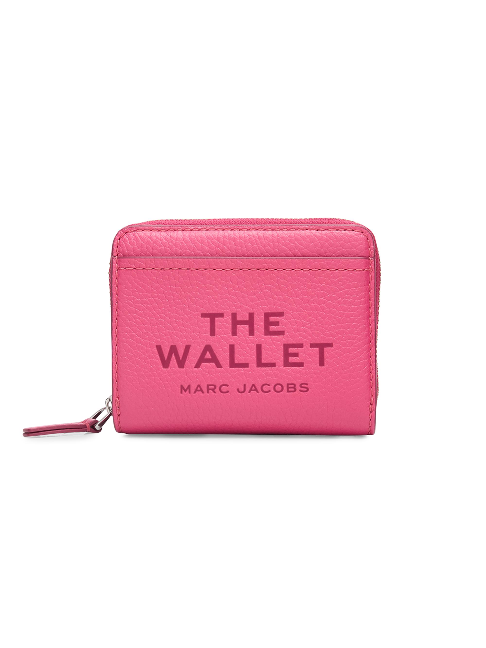 Marc Jacobs Women's The Leather Mini Compact Wallet - Raspberry Pink