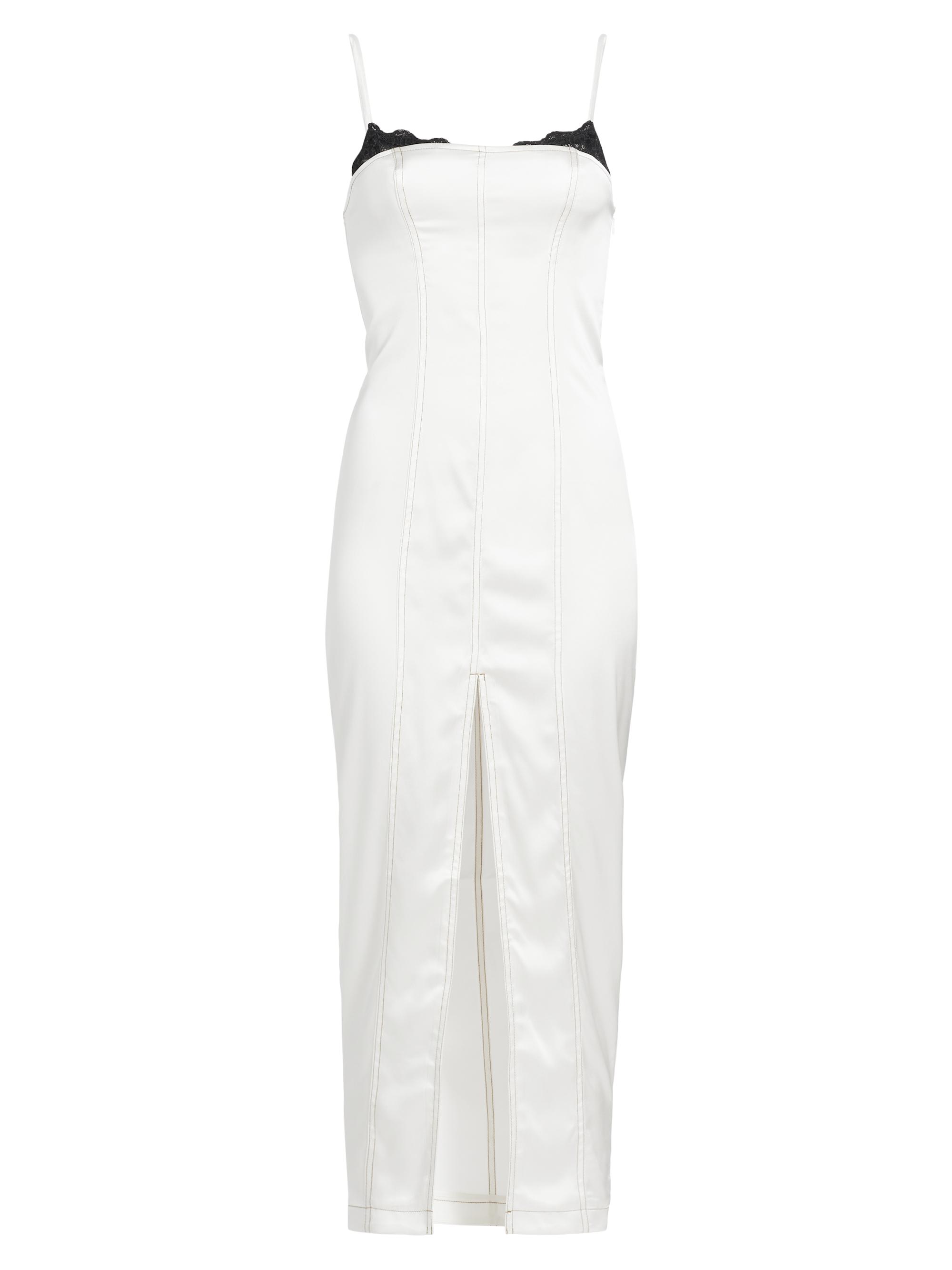 Fleur du Mal Women's Silk & Lace Maxi Dress -