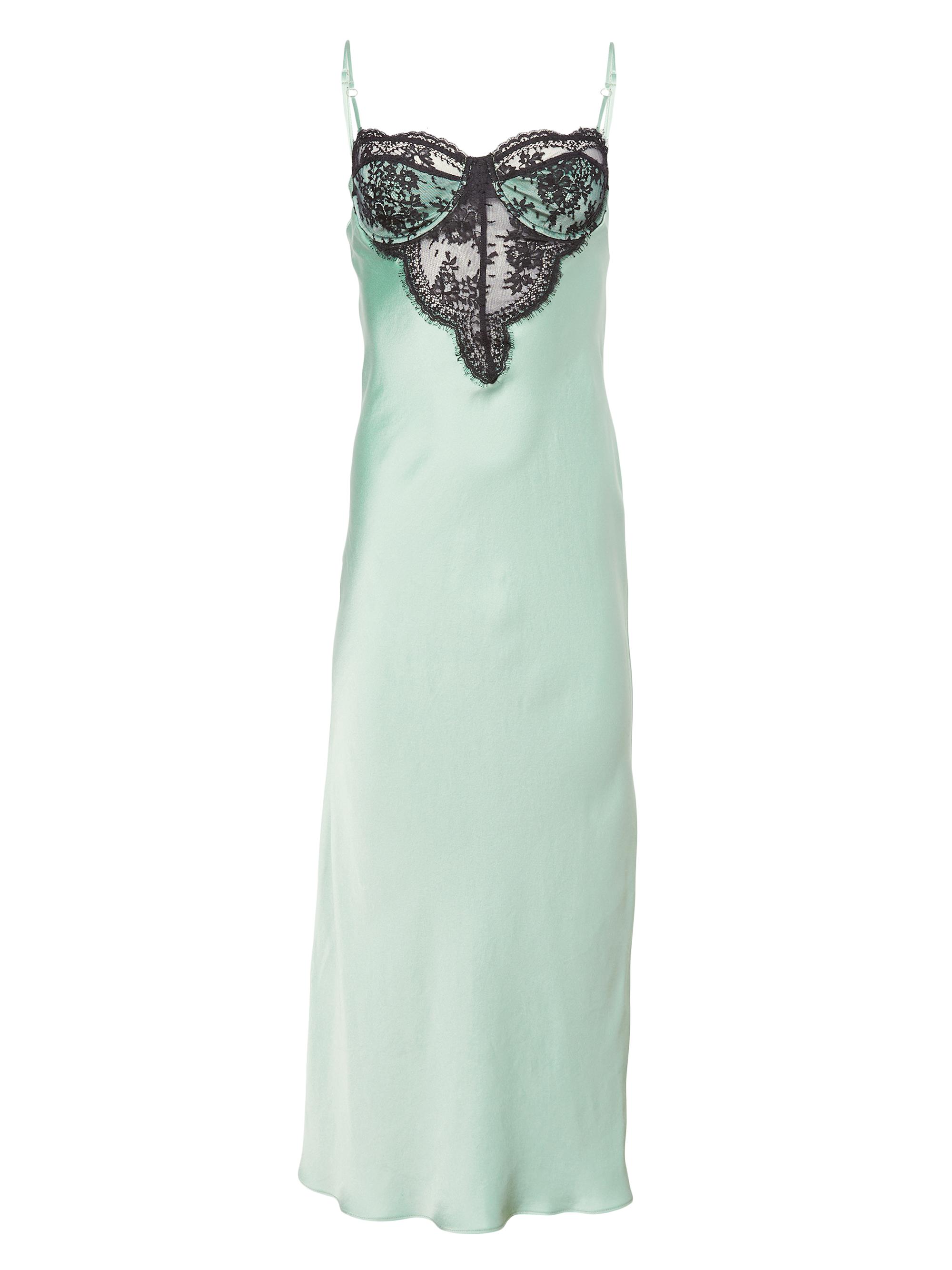 Fleur du Mal Frankie Silk Lace Underwire Slip Dress | Saks Fifth