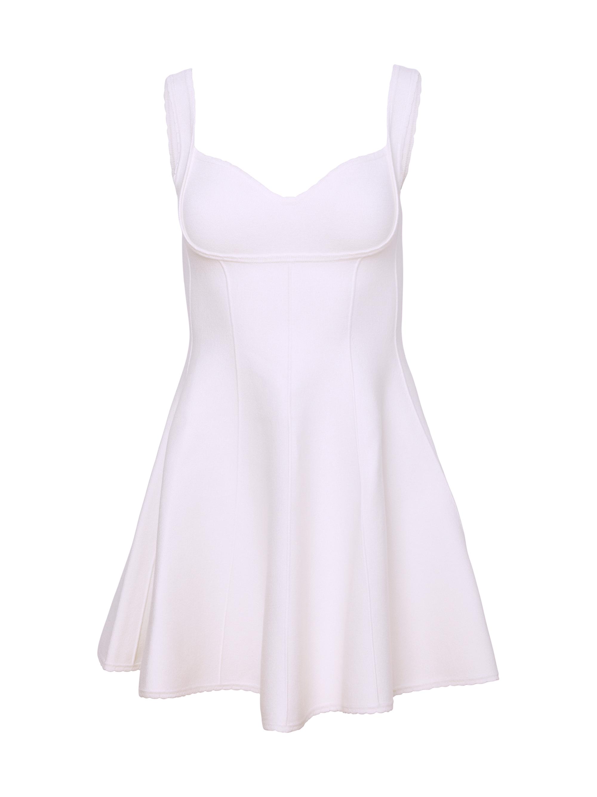 Fleur du Mal Women's Knit Corset Flared Minidress -