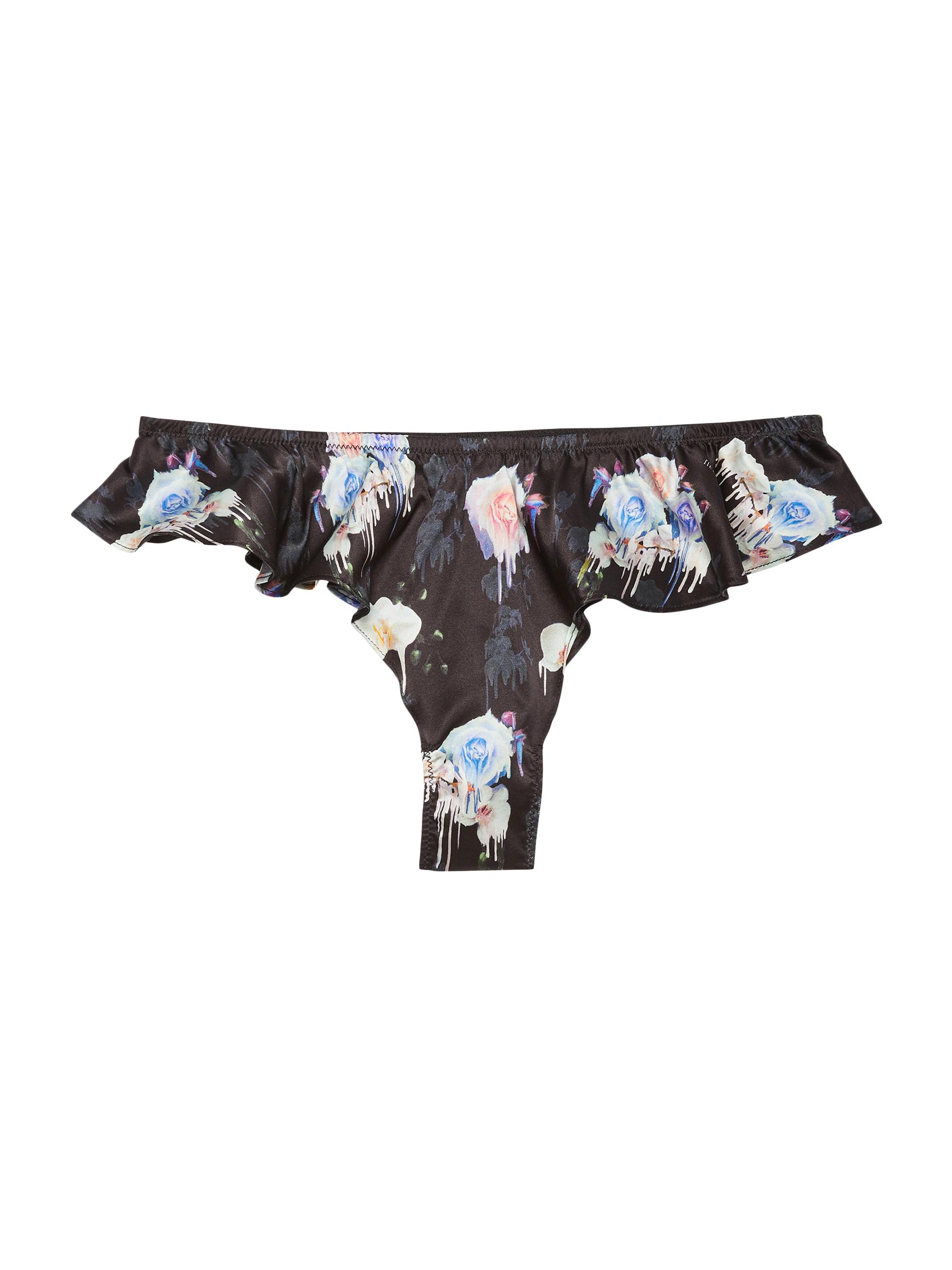 Fleur du Mal Women's Luxe Flutter Brief - Mini Dripping Flowers