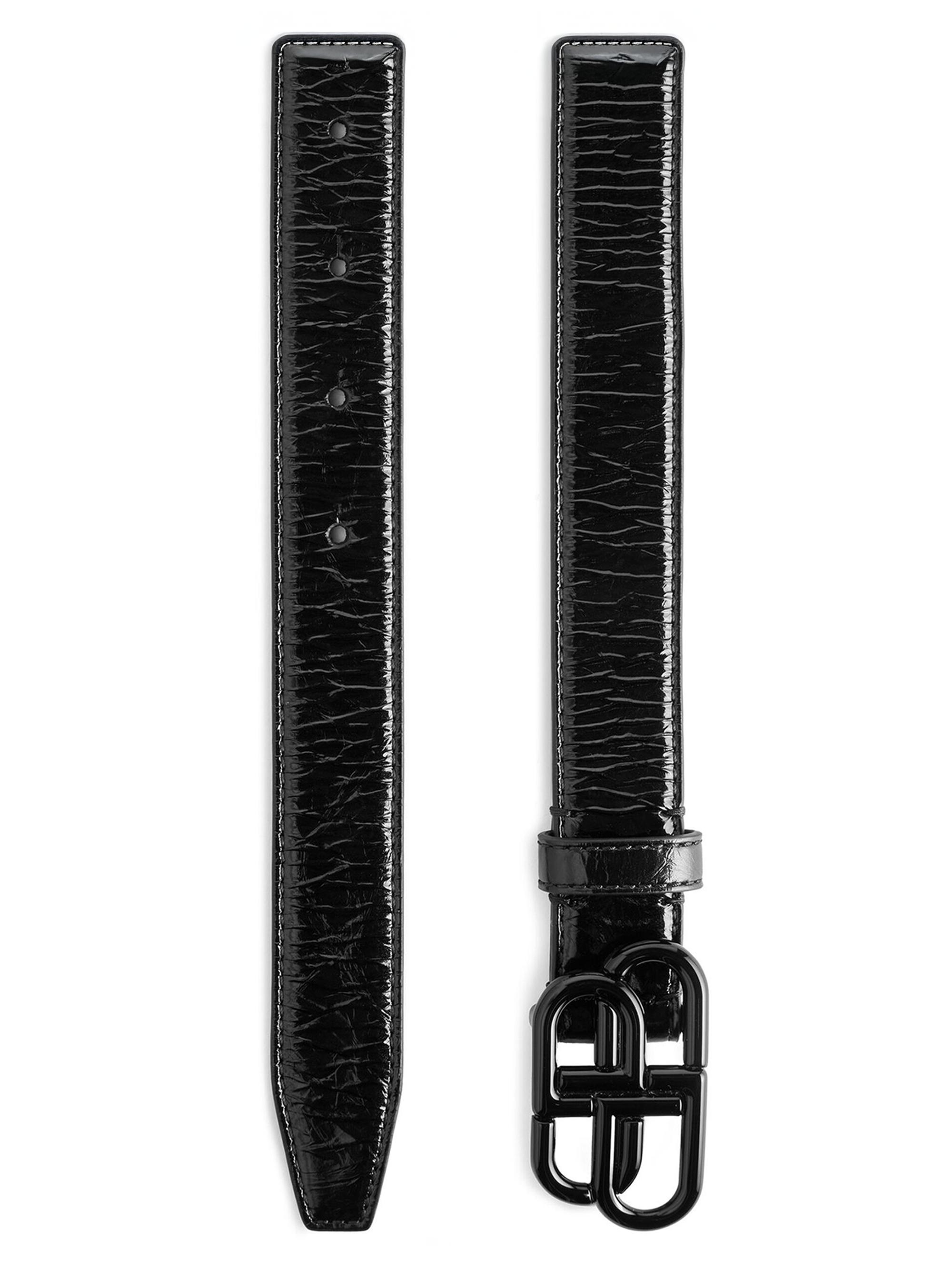 Balenciaga Women's Thin Belt - Black