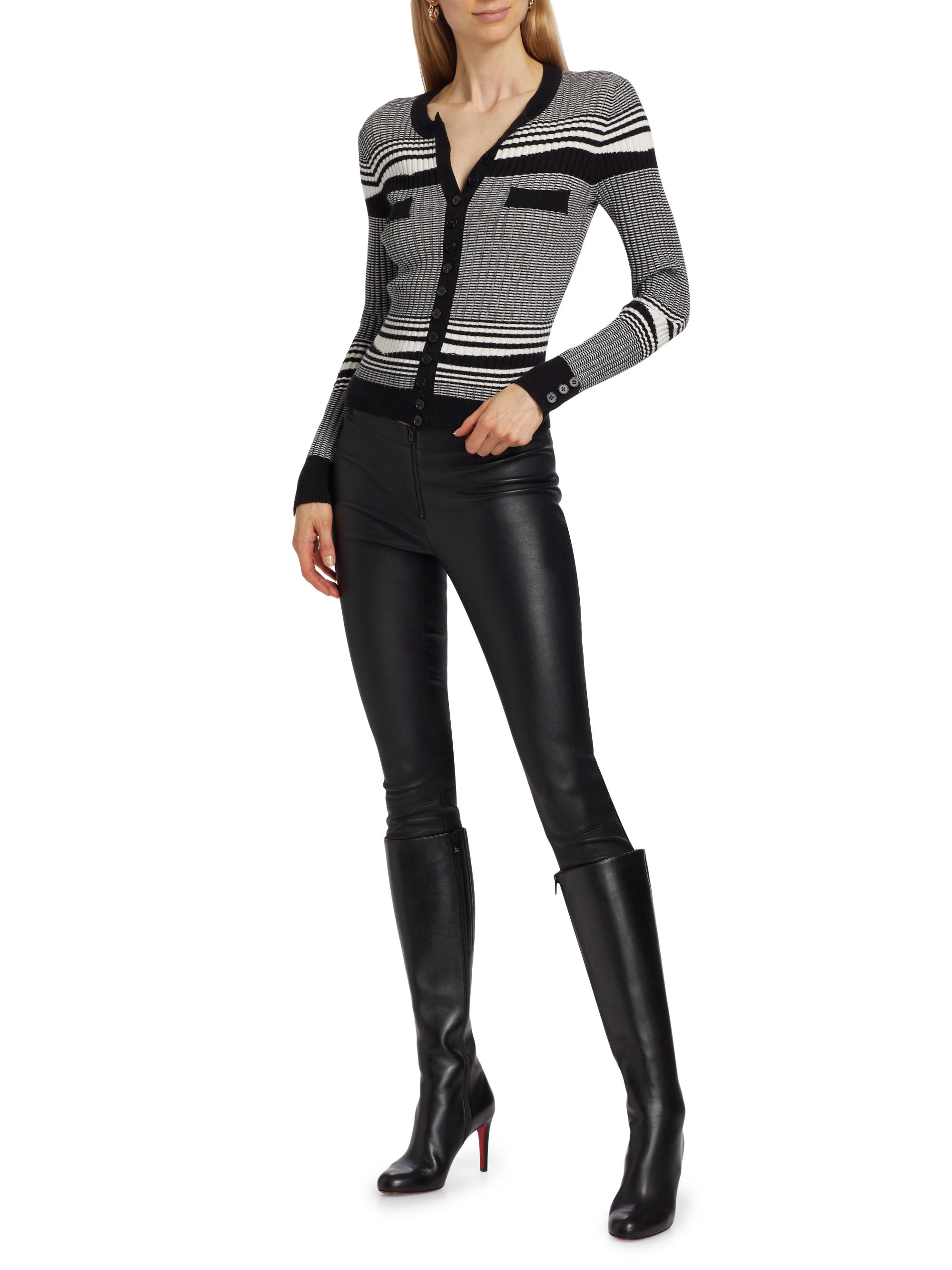 Generation Love Beatrix Striped Rib-Knit Cardigan | Saks