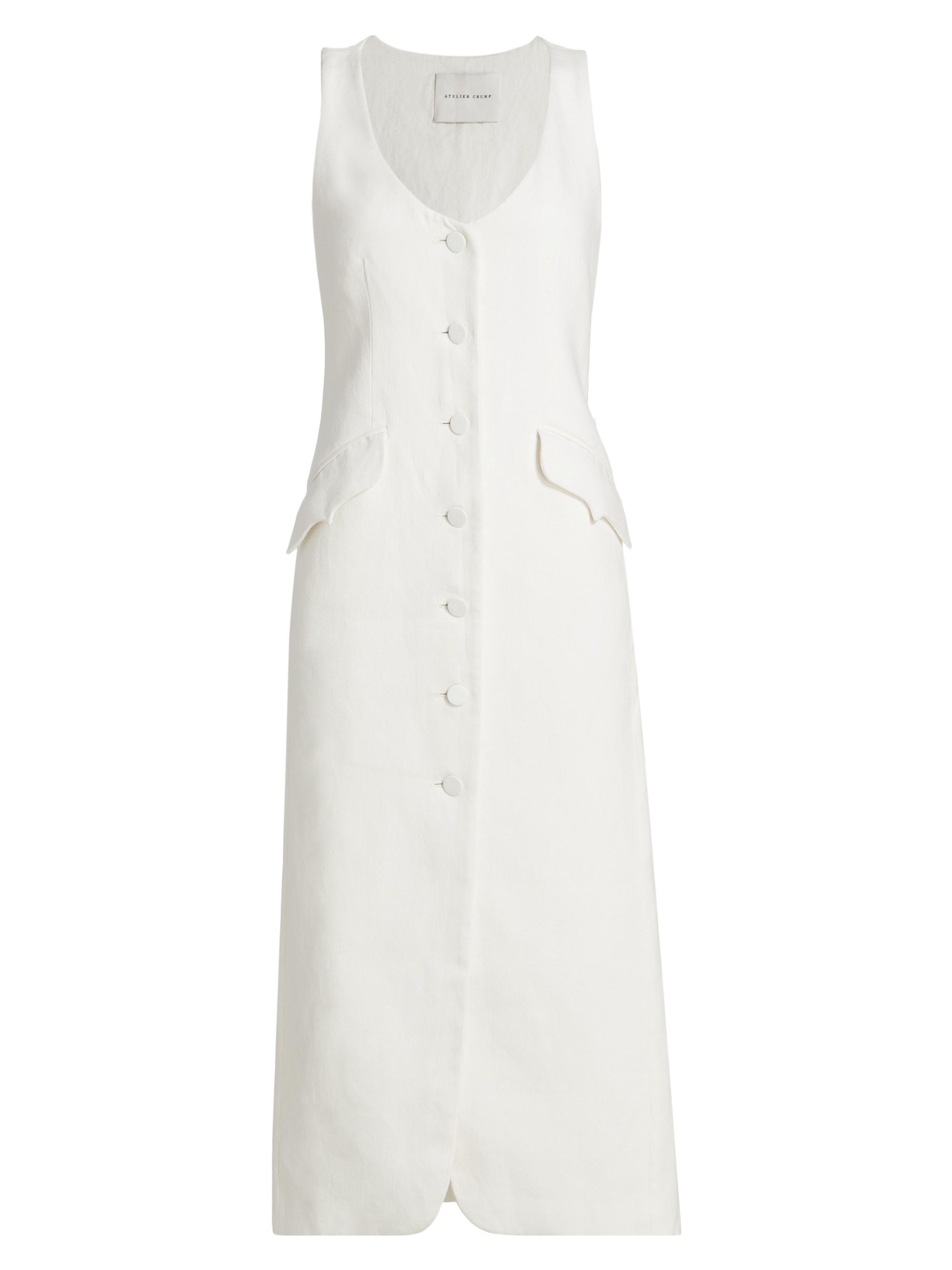 Atelier Crump Women's La Coleccionista Cosima Cotton-Blend Dress - White