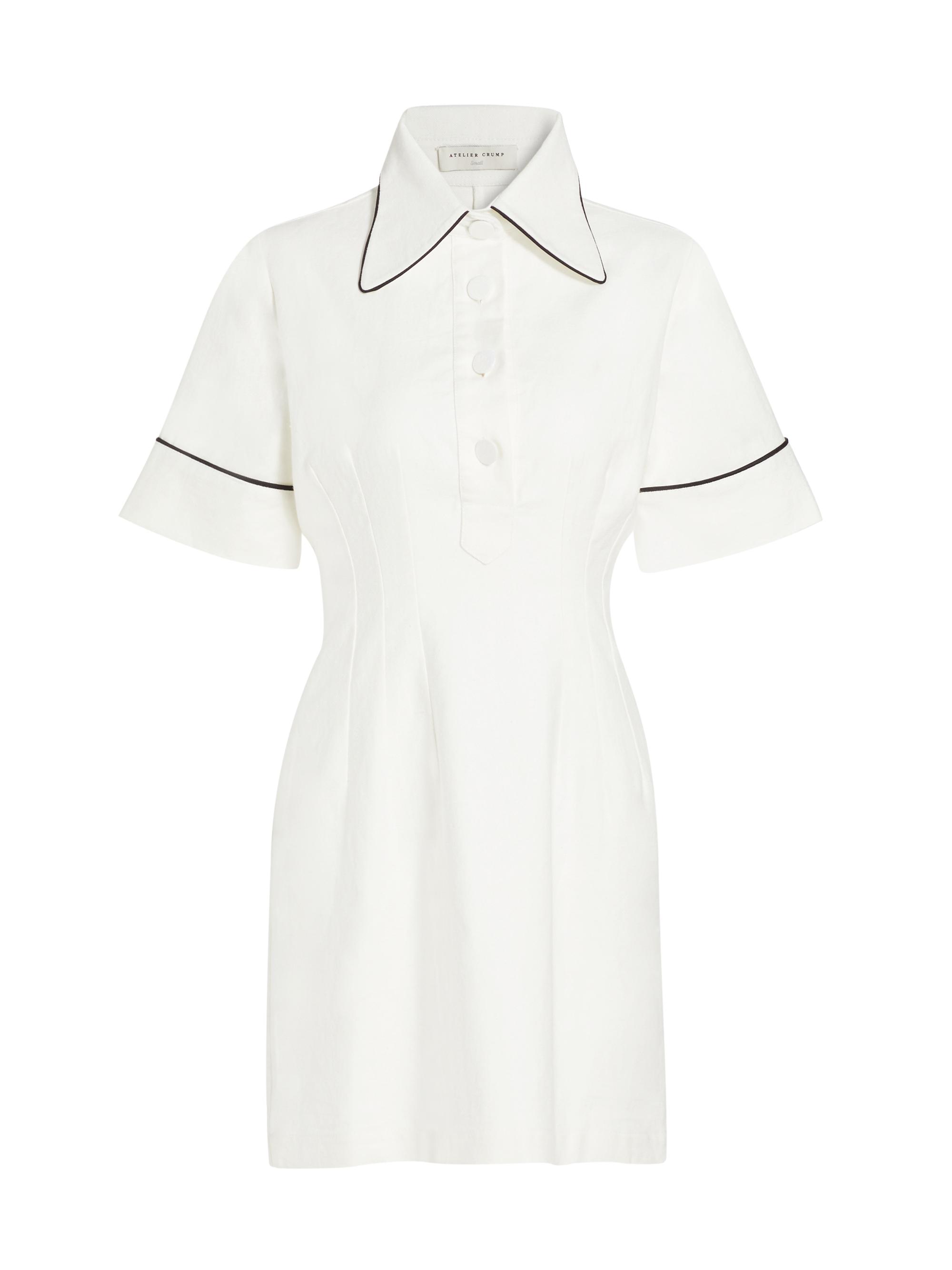 Atelier Crump Women's La Coleccionista Ludovica Cotton-Blend Minidress - White