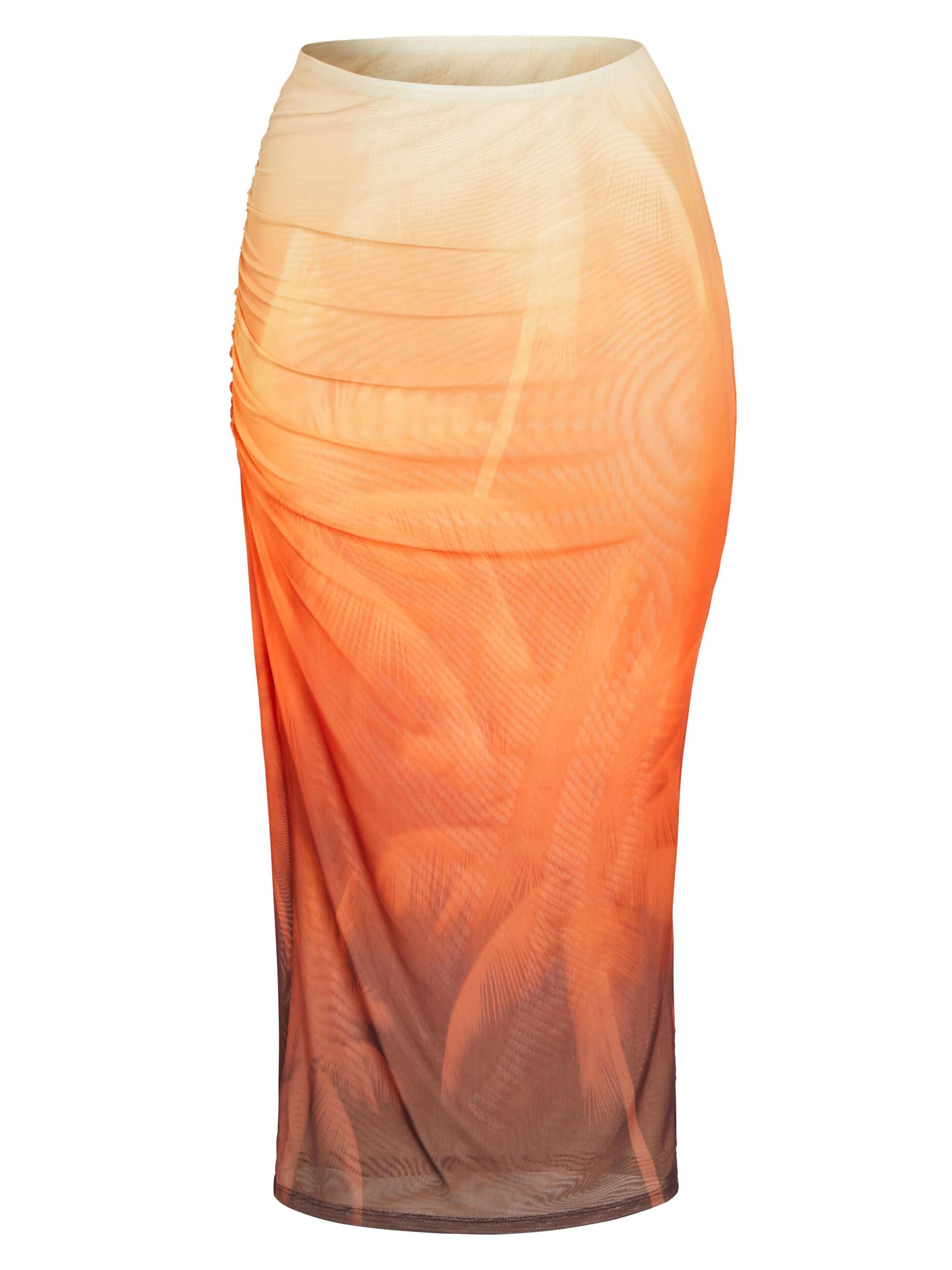 Ser.o.ya Women's Nia Mesh Midi Skirt - Sunset Palm