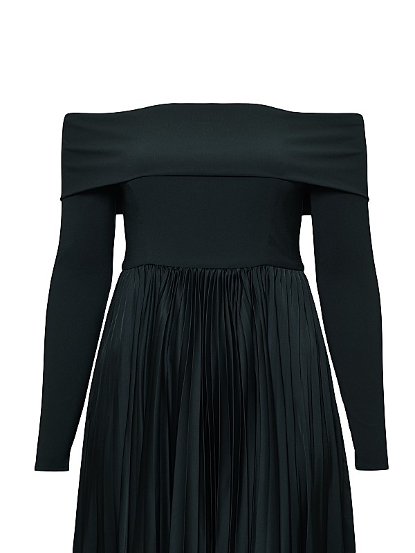knee length dresses for ladies Addina Navy Velvet Bandeau Skater Midi Dress Club L London