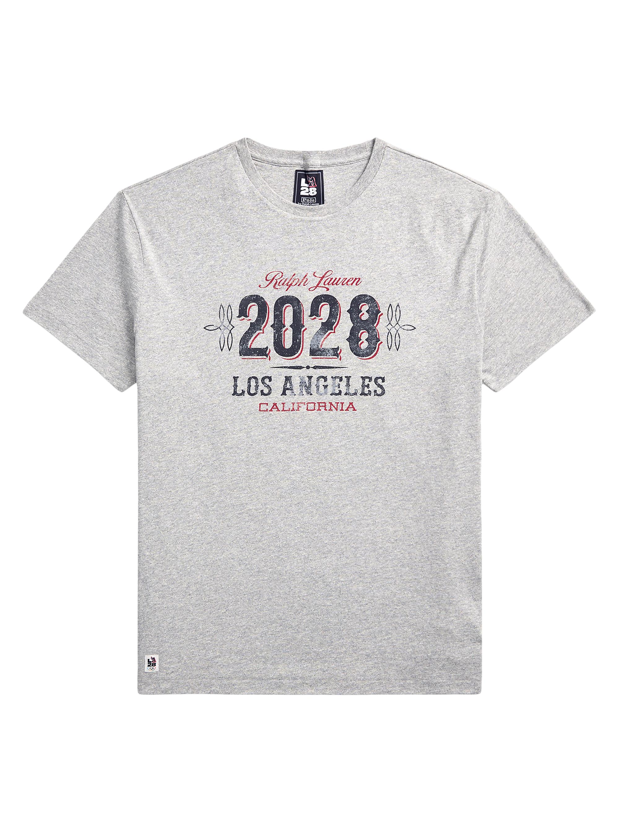 Polo Ralph Lauren Madras Logo Jersey Crewneck T-Shirt | Saks