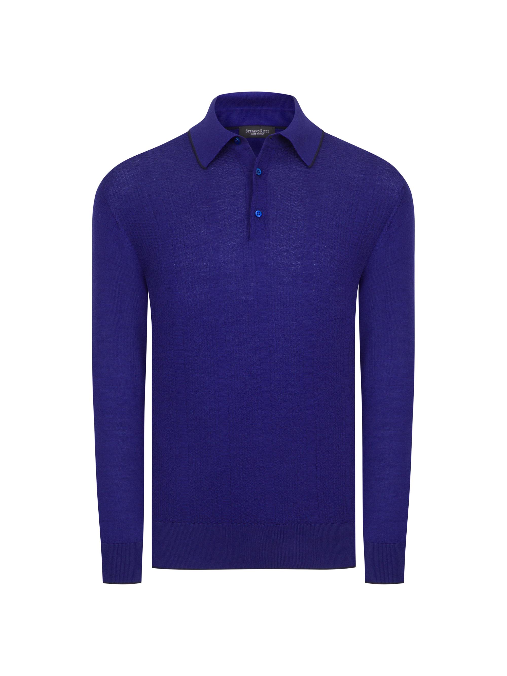 Stefano Ricci Men's Polo Sweater - Blue