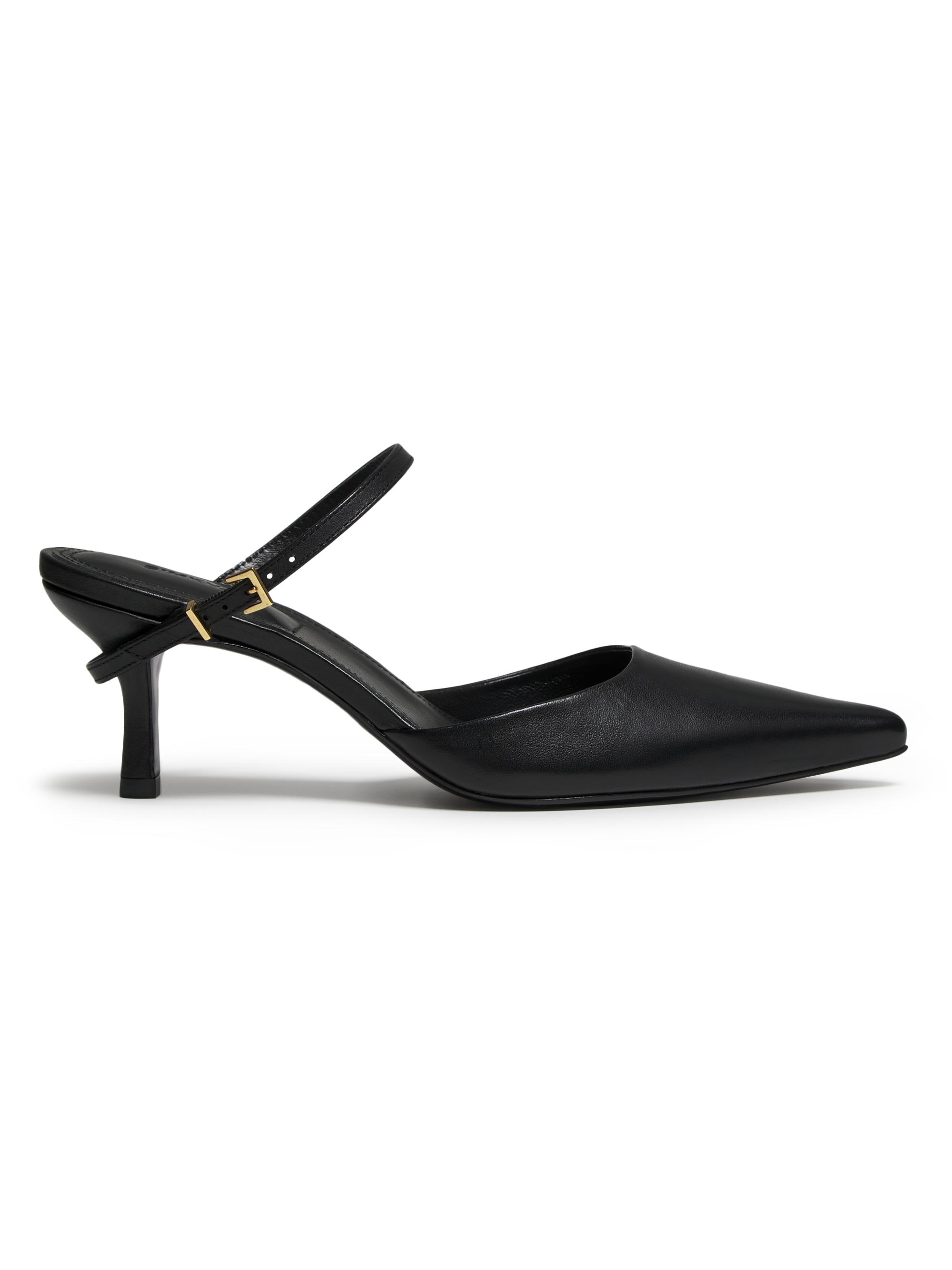 SIMKHAI Women's Kieran Mini-Buckle 65MM Leather Mules - Black