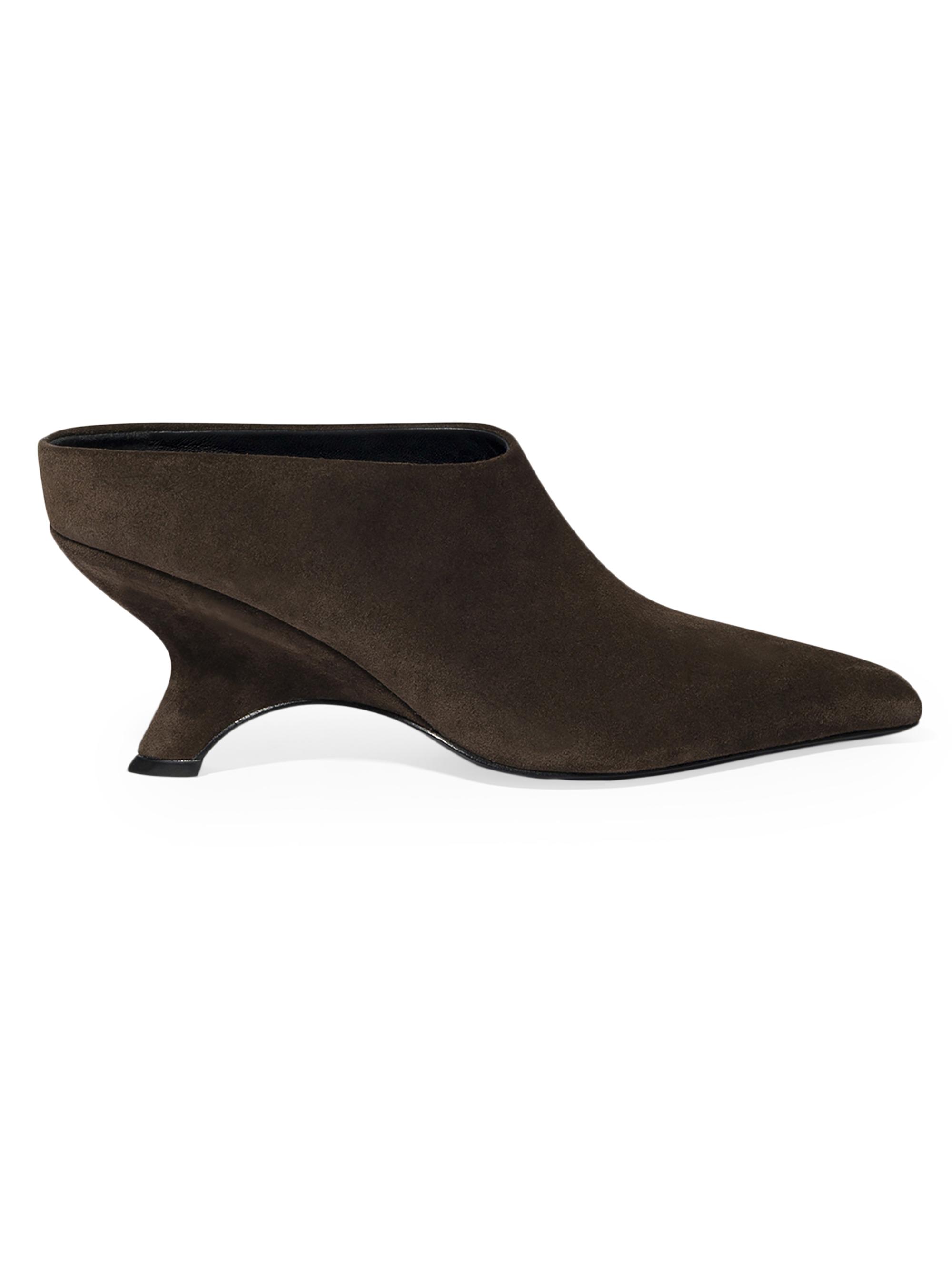 SIMKHAI Women's Shadow 75MM Suede Mules - Cacao