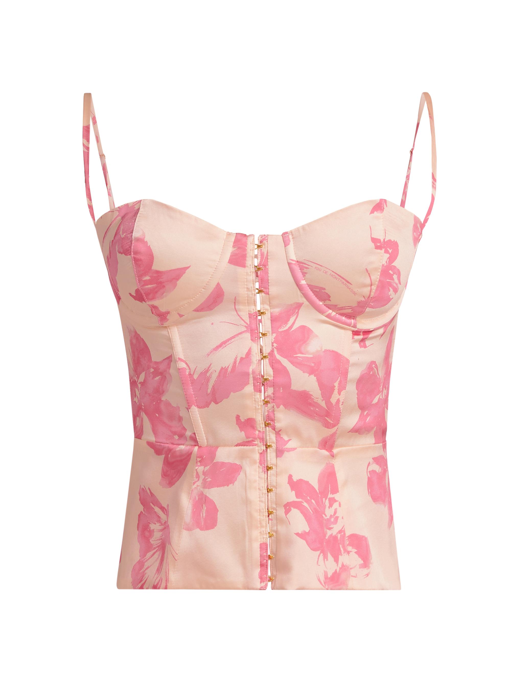 Kiki de Montparnasse Toile Silk Corset | Saks Fifth Avenue