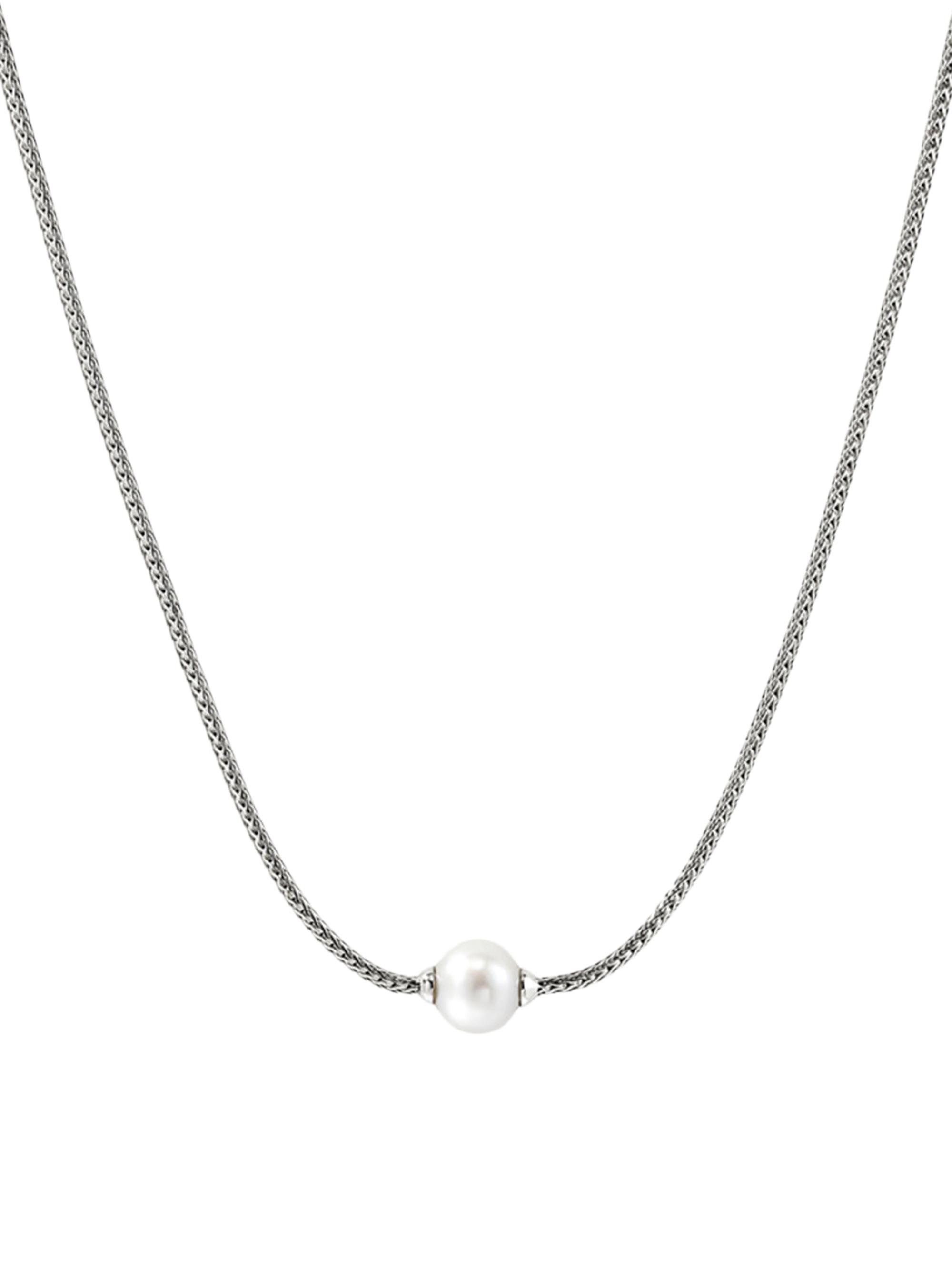 John Hardy JH Essentials Sterling Silver & Cultured Freshwater Pearl Necklace - Silver
