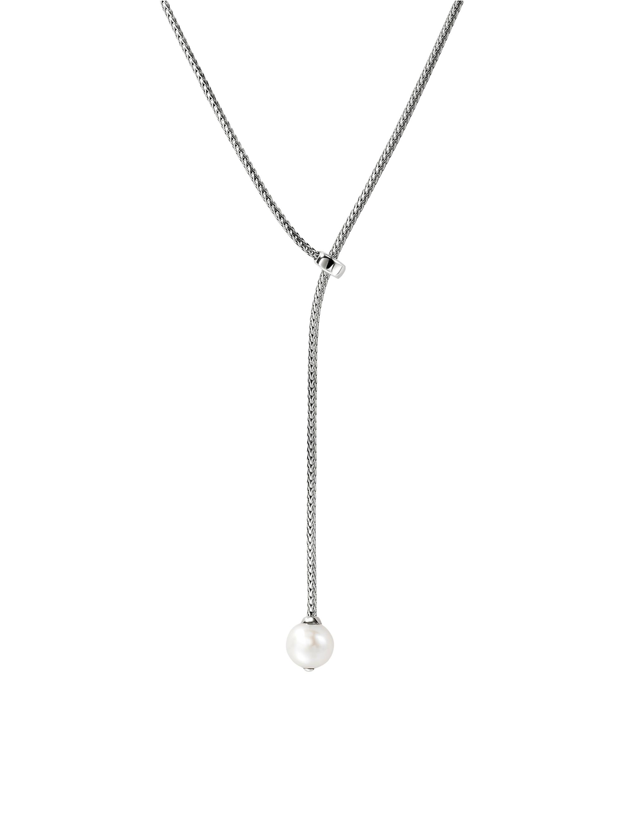 John Hardy Women's JH Essentials Sterling Silver & Cultured Freshwater Pearl Lariat Necklace - Silver