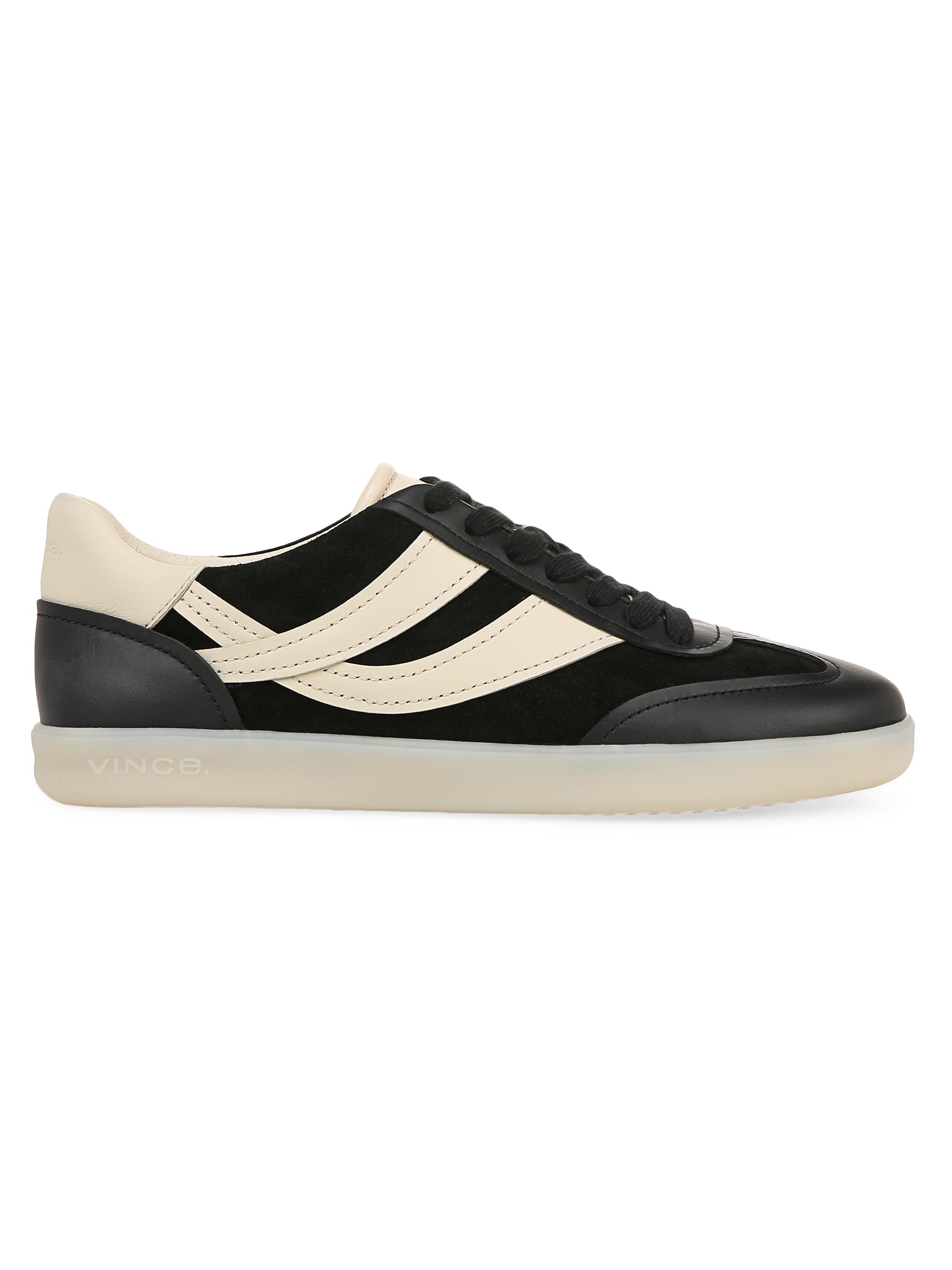 Vince Women's Oasis Suede & Leather Sneakers - Black