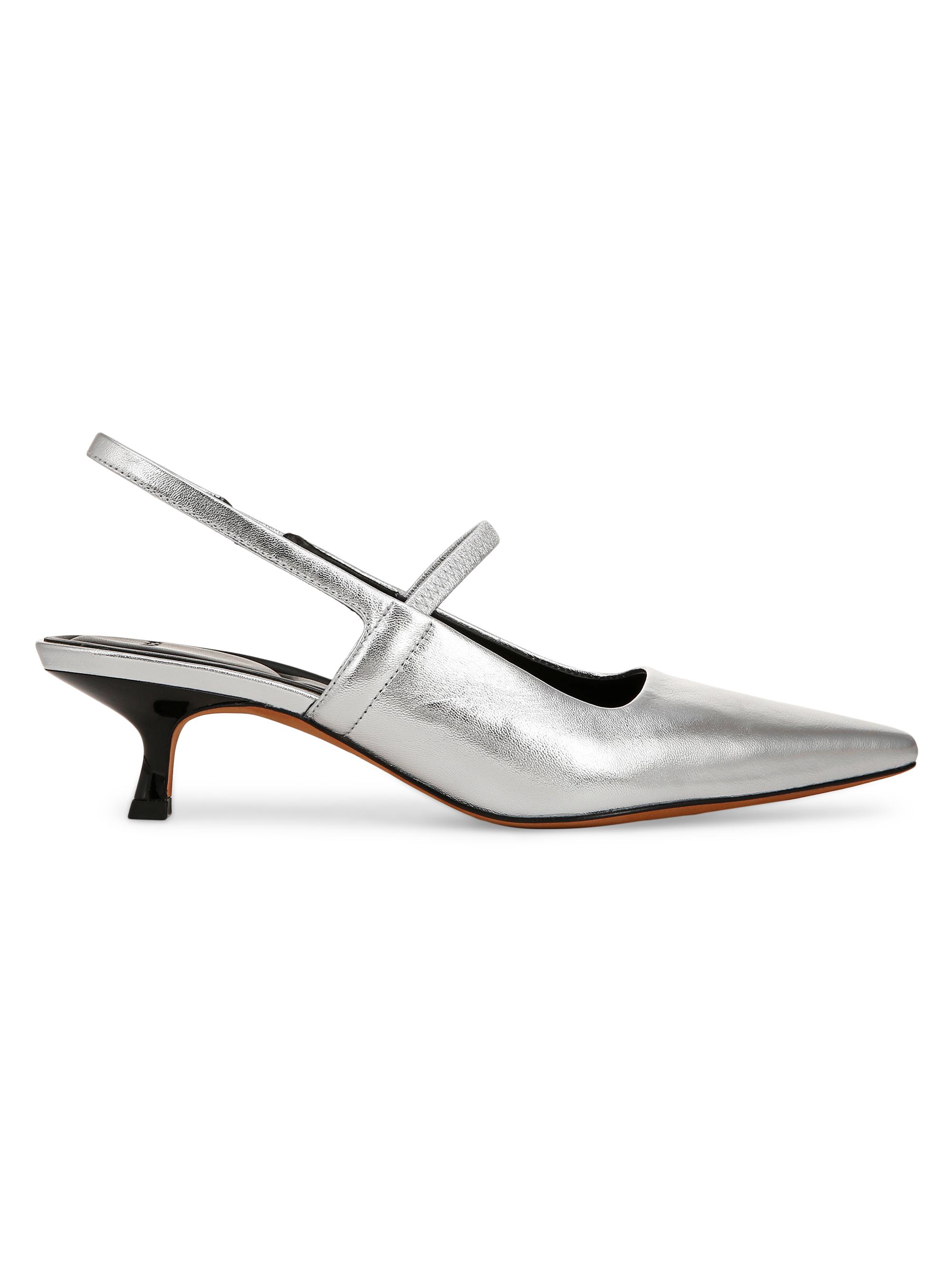 Vince Women's Venice 45MM Slingback Pumps - Silver