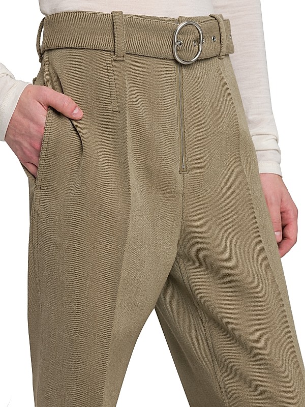 Shop Jil Sander Belted Wool Trousers | Saks Fifth Avenue Shop Jil Sander Belted Wool Trousers | Saks Fifth Avenue